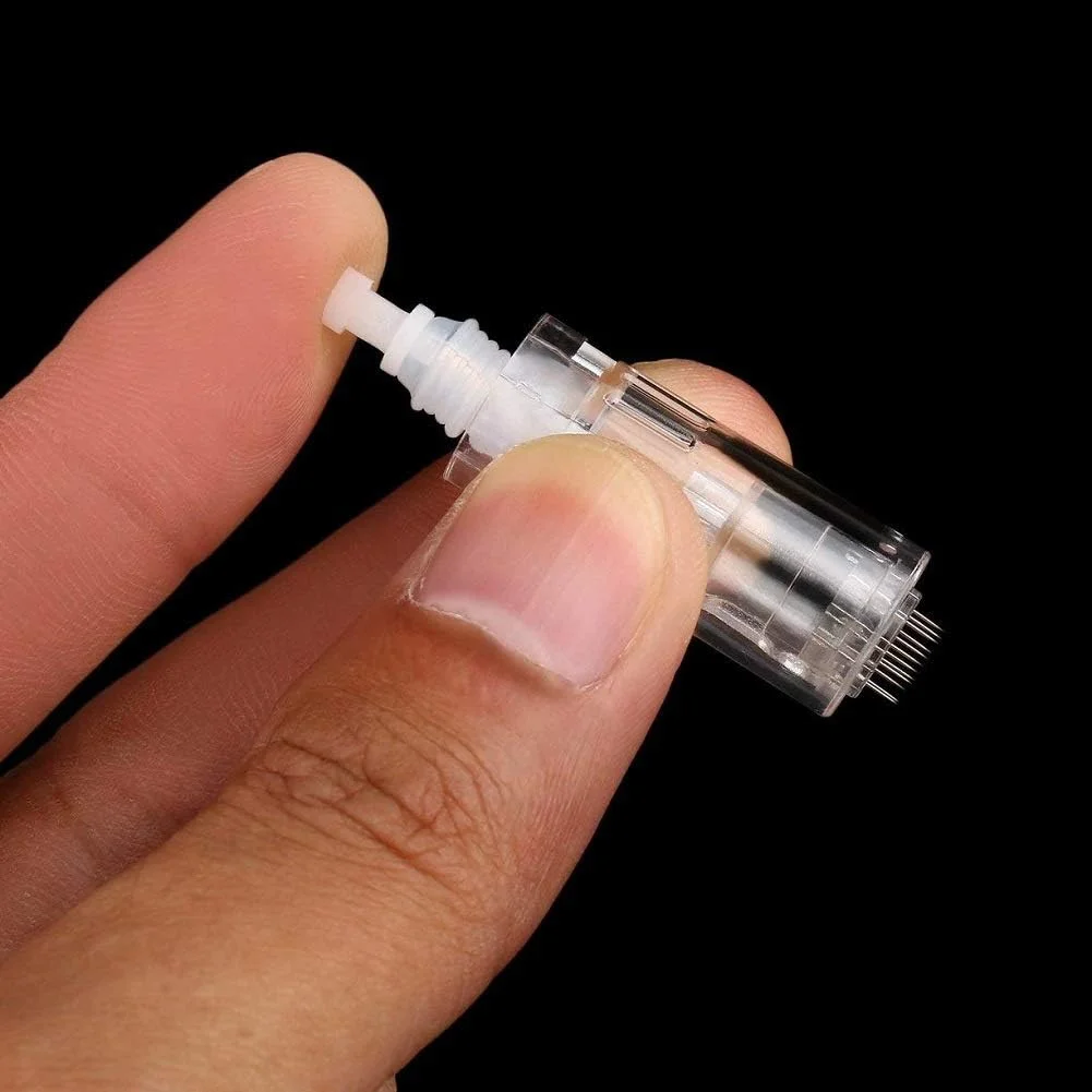 کارتریج سوزن نانو 12 پین GGOOT، مناسب برای دستگاه های میکرواستامپ و درماپن برقی (10 عدد)