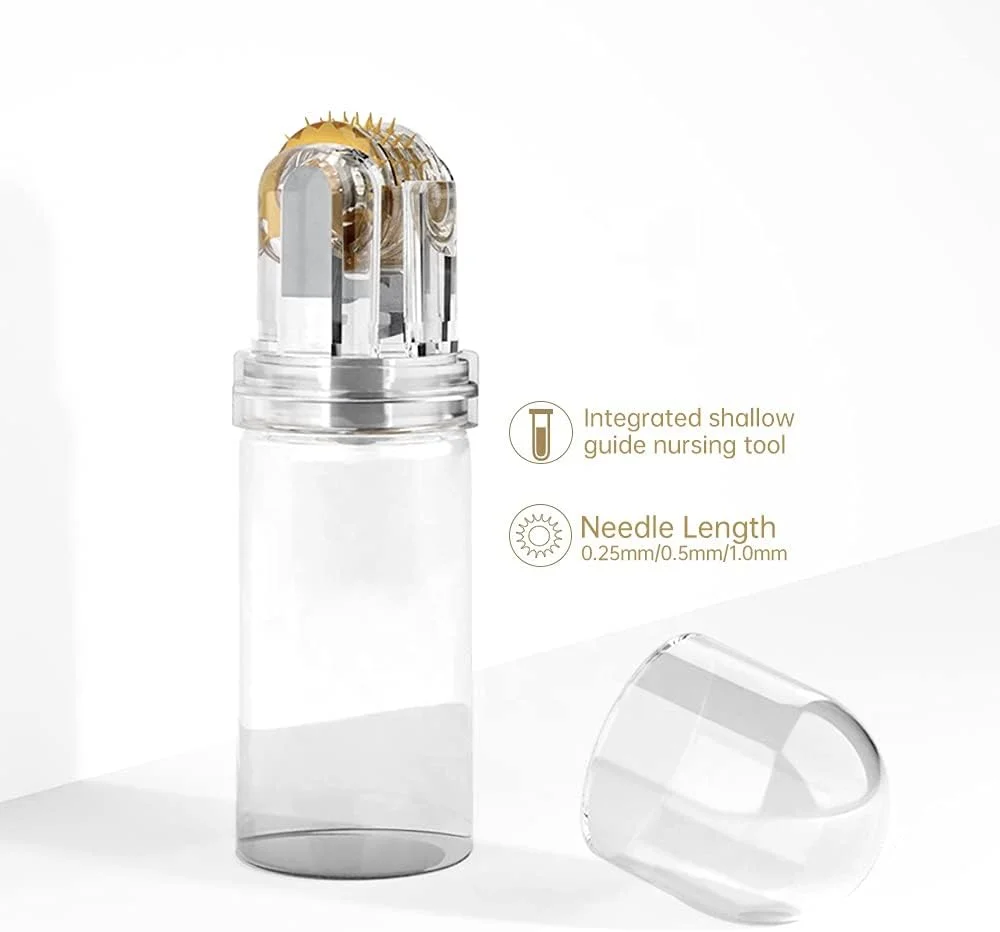 غلتک هیدرا HICITI، غلتک درما میکرونیدل و اپلیکاتور سرم - ابزار میکرونیدلینگ آرایشی (0.5 میلی متر) غلتک هیدرا HICITI، غلتک درما میکرونیدل و اپلیکاتور سرم - ابزار میکرونیدلینگ آرایشی (0.5 میلی متر)