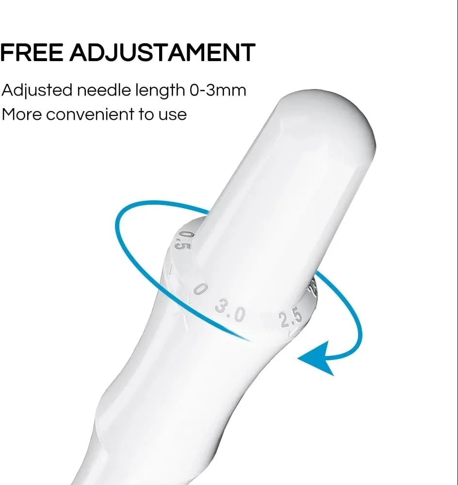 ابزار میکرونیدلینگ درما استمپ اصلی Flipkind - قلم زیبایی حرفه ای قابل تنظیم برای زنان و مردان - بهترین انتخاب نسبت به درما رولر