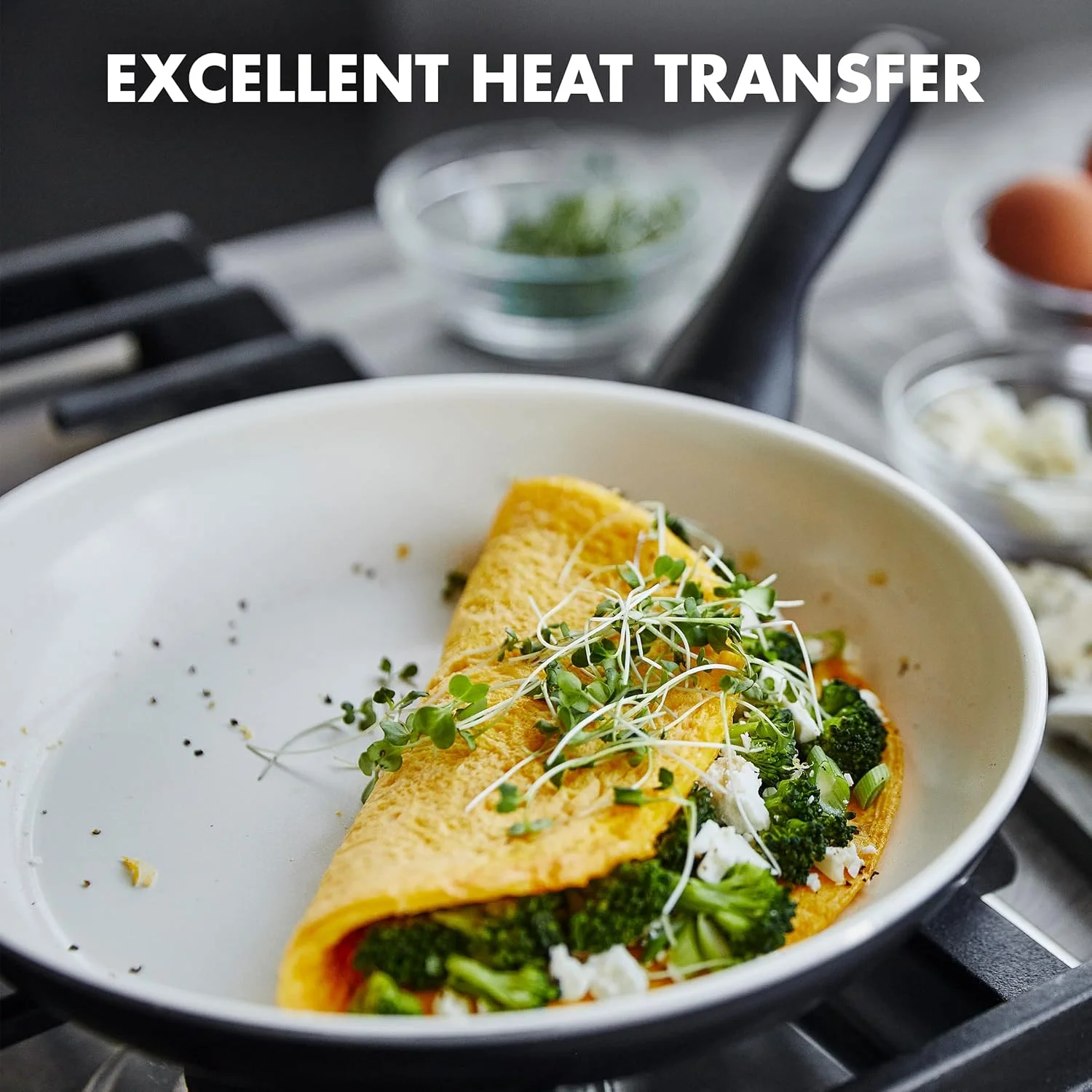 GreenPan Rio Healthy Ceramic Nonstick 12" Frying Pan Skillet, PFAS-Free, Dishwasher Safe, Black GreenPan Rio Healthy Ceramic Nonstick 12" Frying Pan Skillet, PFAS-Free, Dishwasher Safe, Black