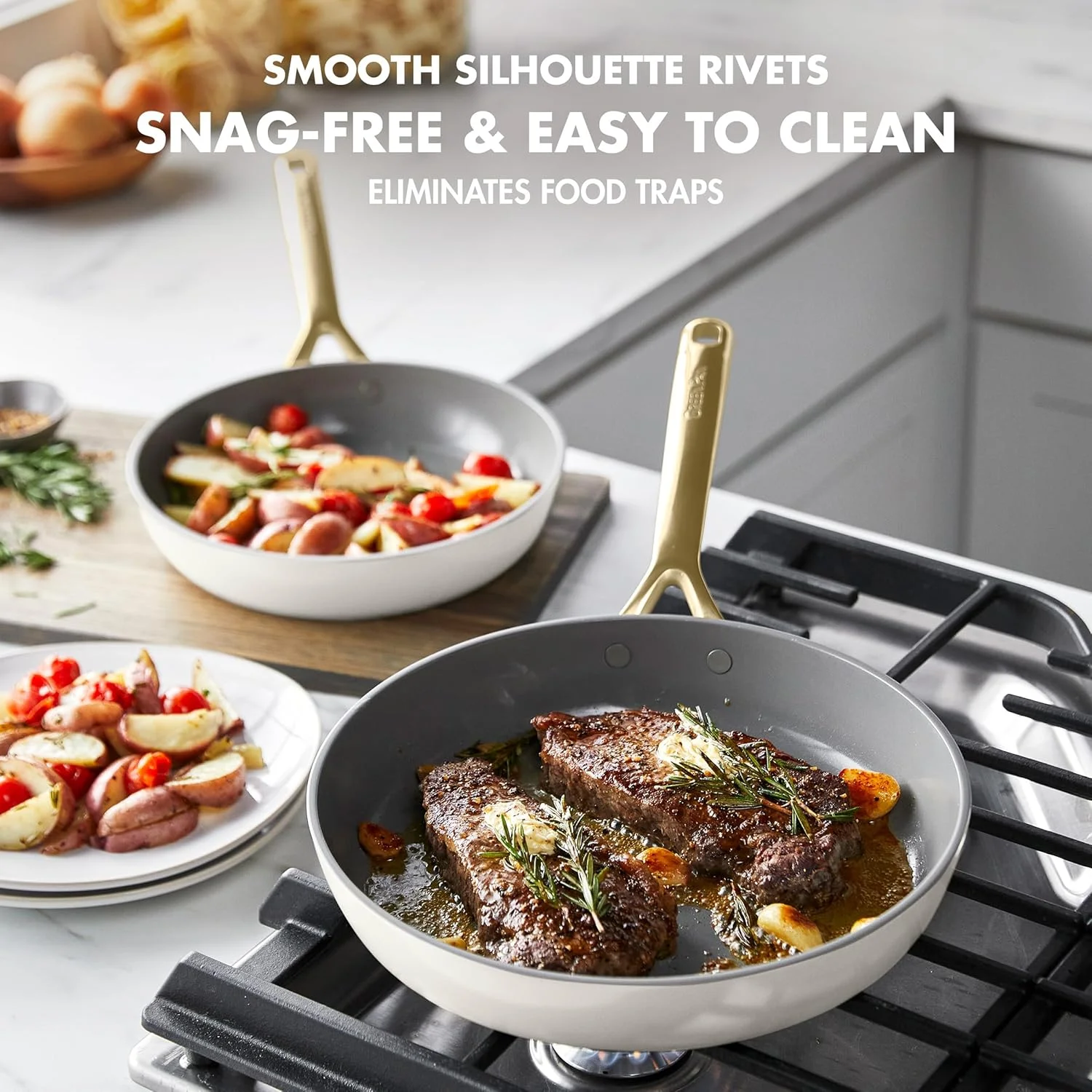 ست تابه 2 تکه گرین پن GP5، سایز 9.5 و 11 اینچ، آلومینیوم سخت آنودایز شده با پوشش نچسب سرامیکی سالم و بدون PFAS، دسته های شامپاین، سطح صاف، مناسب برای اجاق های القایی، قابل شستشو در ماشین ظرفشویی و استفاده در فر، رنگ خاک رس ست تابه 2 تکه گرین پن GP5، سایز 9.5 و 11 اینچ، آلومینیوم سخت آنودایز شده با پوشش نچسب سرامیکی سالم و بدون PFAS، دسته های شامپاین، سطح صاف، مناسب برای اجاق های القایی، قابل شستشو در ماشین ظرفشویی و استفاده در فر، رنگ خاک رس