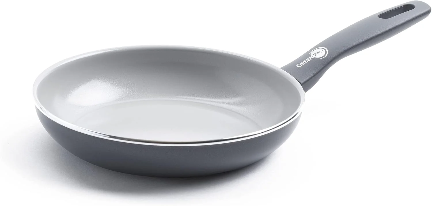 GreenPan Dover Healthy Ceramic Nonstick, 8" Frying Pan Skillet, PFAS-Free, Dishwasher Safe, Comfort Grip Handle, Grey GreenPan Dover Healthy Ceramic Nonstick, 8" Frying Pan Skillet, PFAS-Free, Dishwasher Safe, Comfort Grip Handle, Grey