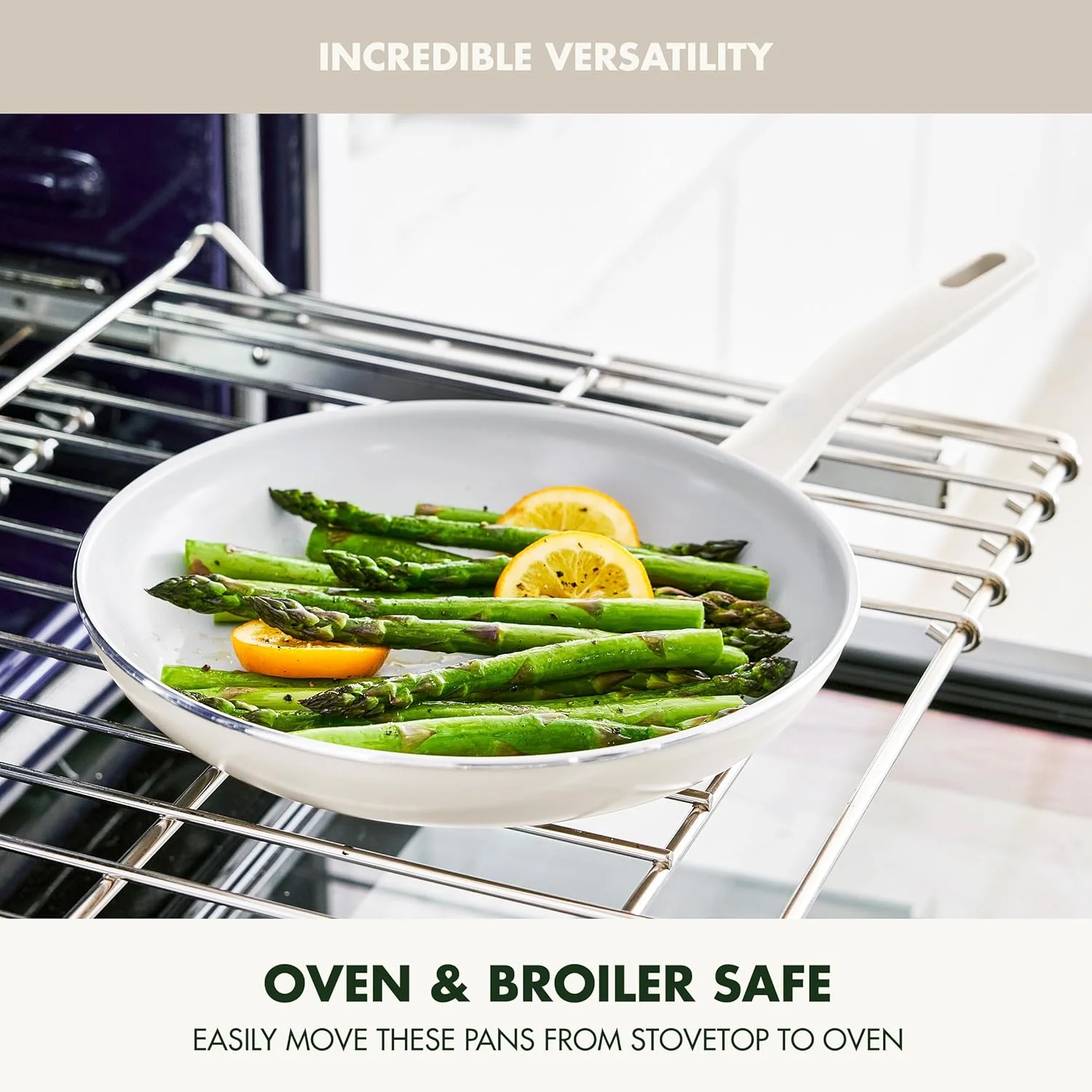 تابه نچسب سرامیکی سالم گرین پن Dover، تابه سرخ کردنی 8 اینچی با کفگیر، بدون PFAS، قابل شستشو در ماشین ظرفشویی، دسته با طراحی ارگونومیک، سفید کرمی تابه نچسب سرامیکی سالم گرین پن Dover، تابه سرخ کردنی 8 اینچی با کفگیر، بدون PFAS، قابل شستشو در ماشین ظرفشویی، دسته با طراحی ارگونومیک، سفید کرمی