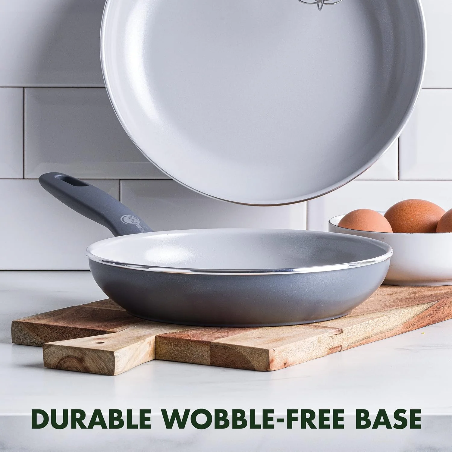 GreenPan Dover Healthy Ceramic Nonstick, 8" Frying Pan Skillet, PFAS-Free, Dishwasher Safe, Comfort Grip Handle, Grey GreenPan Dover Healthy Ceramic Nonstick, 8" Frying Pan Skillet, PFAS-Free, Dishwasher Safe, Comfort Grip Handle, Grey