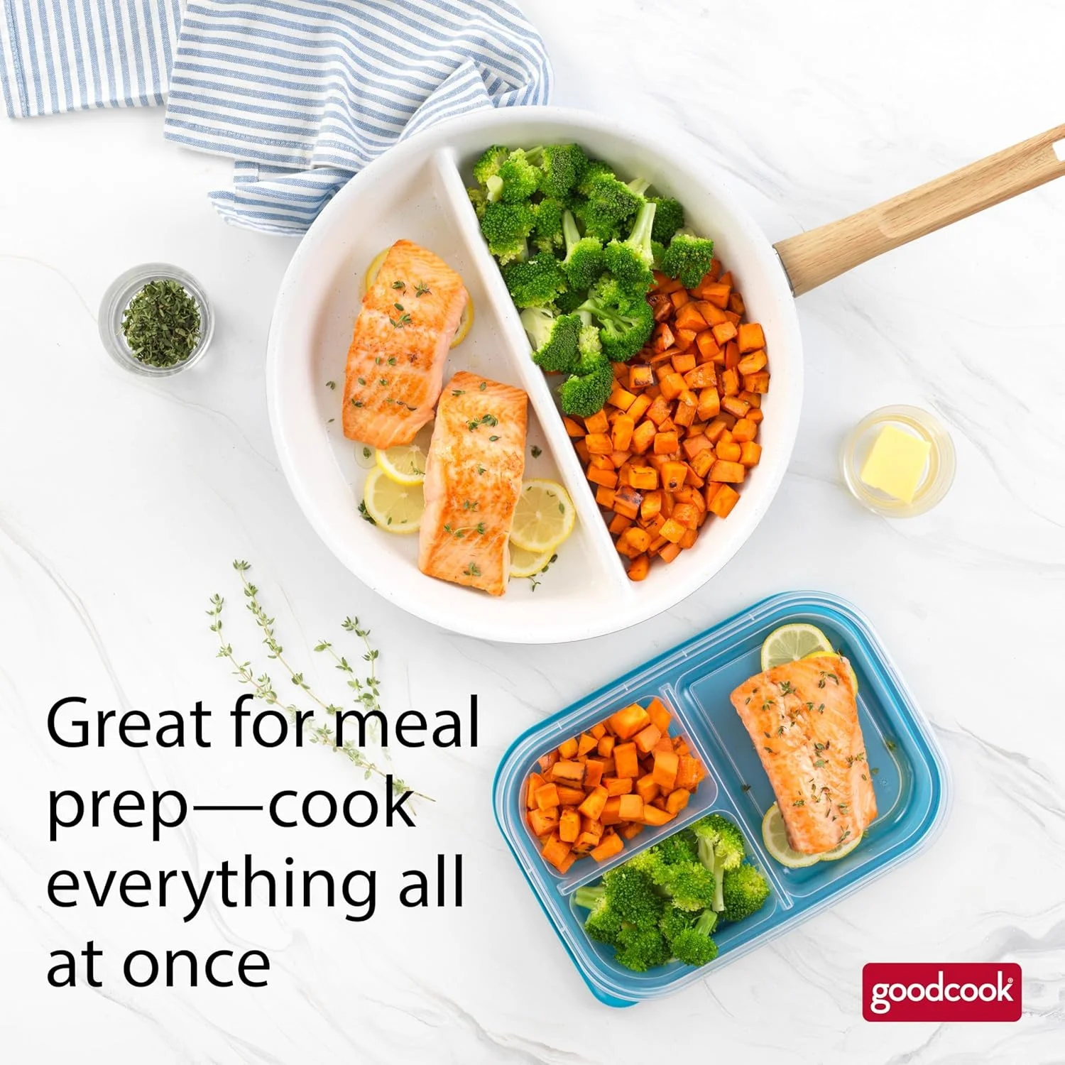 GoodCook Healthy Ceramic 12" Divided Skillet GoodCook Healthy Ceramic 12" Divided Skillet