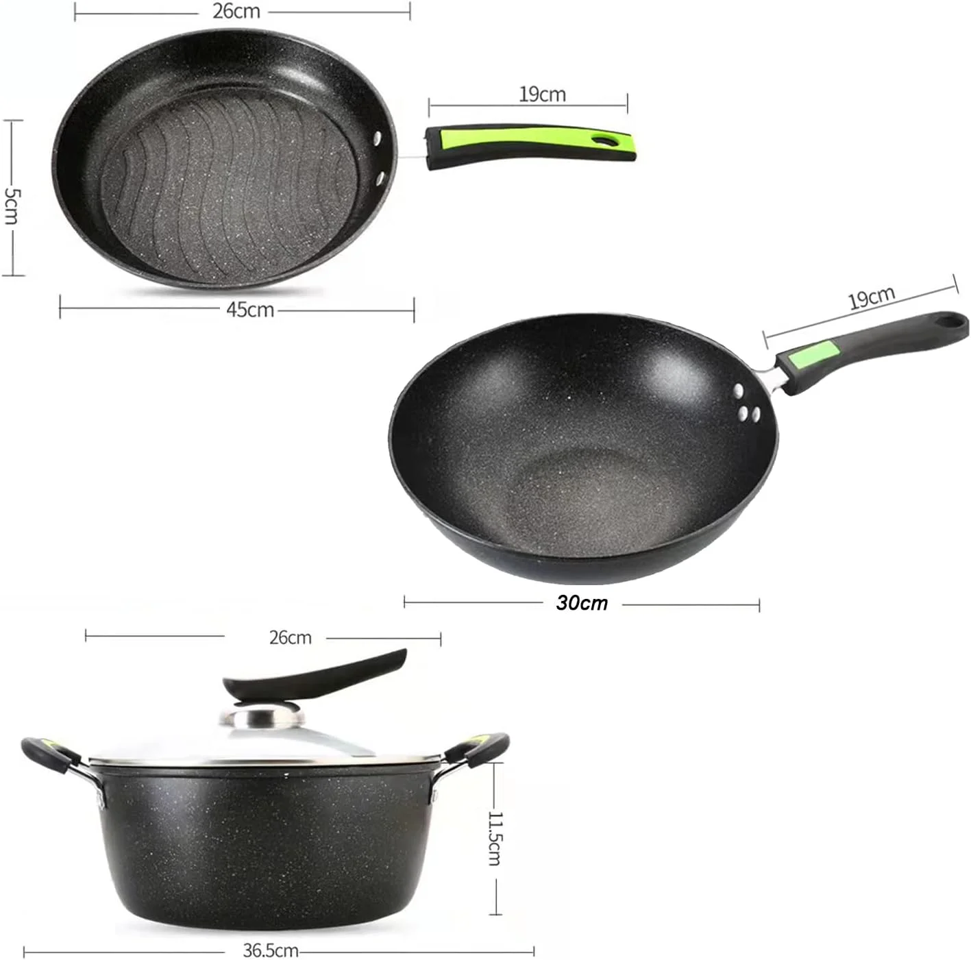 GGEROU Nonstick Frying Pan Skillet,Swiss Granite Coating Omelette Pan with Soft Touch Handle,Non-Stick Saute Pan Deep Skillet with Cover, Healthy Stone Cookware Saucepans, PFOA Free,11 Inch (1 Pan) GGEROU Nonstick Frying Pan Skillet,Swiss Granite Coating Omelette Pan with Soft Touch Handle,Non-Stick Saute Pan Deep Skillet with Cover, Healthy Stone Cookware Saucepans, PFOA Free,11 Inch (1 Pan)