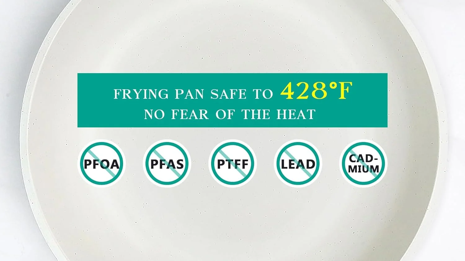 ماهیتابه نچسب GiPP - تابه های گرانیتی نچسب، تابه املت و تخم مرغ گرانیتی سالم، سازگار با همه اجاق ها، بدون PFOA (سفید، 24 سانتی متر) ماهیتابه نچسب GiPP - تابه های گرانیتی نچسب، تابه املت و تخم مرغ گرانیتی سالم، سازگار با همه اجاق ها، بدون PFOA (سفید، 24 سانتی متر)