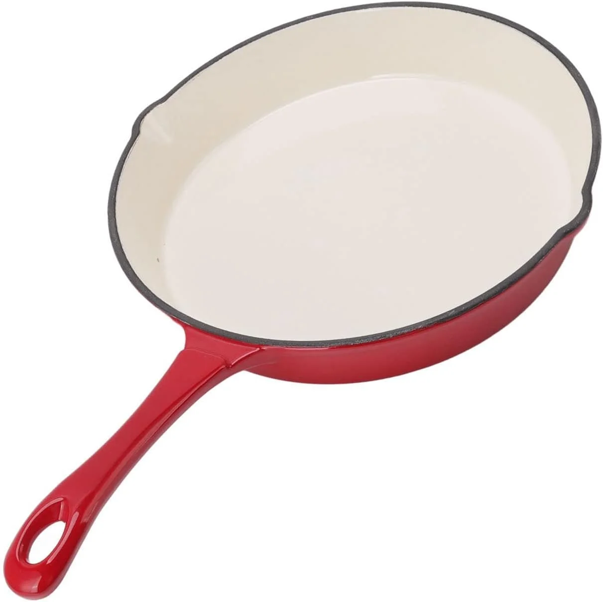 تابه چدنی روکش دار، دسته بلند، دارای دهانه خروجی، تابه سرخ کردنی 12 اینچی با درب، مناسب برای استفاده در داخل و خارج از منزل، ظروف پخت و پز فر، گریل باربیکیو، آتش، اجاق گاز القایی تابه چدنی روکش دار، دسته بلند، دارای دهانه خروجی، تابه سرخ کردنی 12 اینچی با درب، مناسب برای استفاده در داخل و خارج از منزل، ظروف پخت و پز فر، گریل باربیکیو، آتش، اجاق گاز القایی