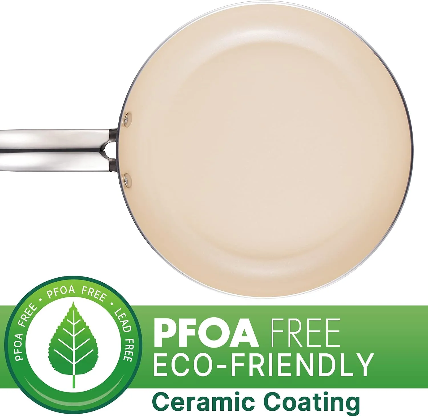 تابه سرامیکی نچسب EPPMO، تابه سرخ کن غیر سمی با دسته استیل ضد زنگ و درب شیشه ای حرارت دیده، آبی، 10 اینچ تابه سرامیکی نچسب EPPMO، تابه سرخ کن غیر سمی با دسته استیل ضد زنگ و درب شیشه ای حرارت دیده، آبی، 10 اینچ