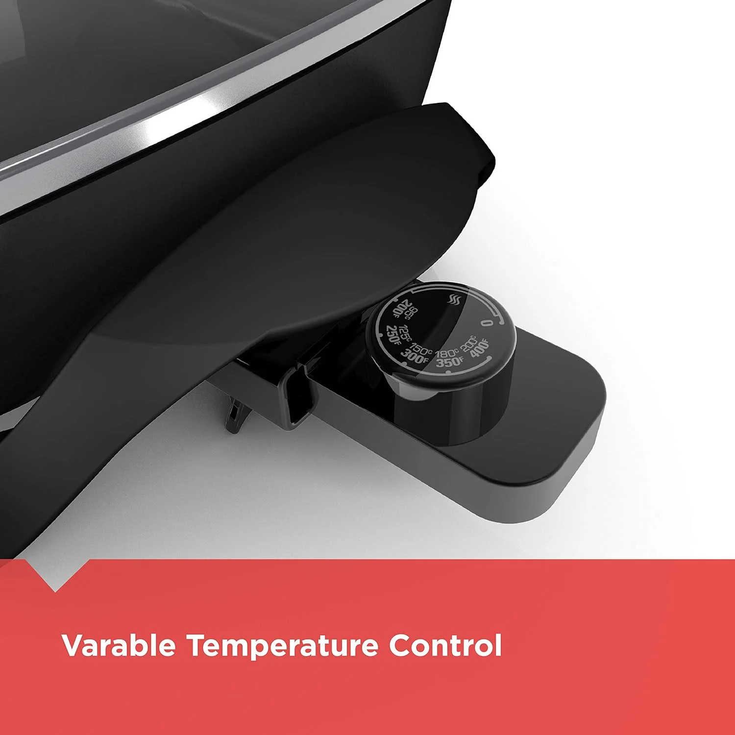 تابه برقی بلک اند دکر، کنترل دمای متغیر، سطح پخت نچسب، قابل شستشو در ماشین ظرفشویی، درب شیشه ای مقاوم، 30x38 سانتی متر