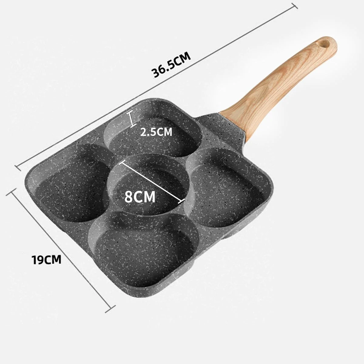 ECVV Aluminum Die Cast Heart Shaped Egg Pan Nonstick Granite Omelet Skillet Frying Pan Breakfast ECVV Aluminum Die Cast Heart Shaped Egg Pan Nonstick Granite Omelet Skillet Frying Pan Breakfast
