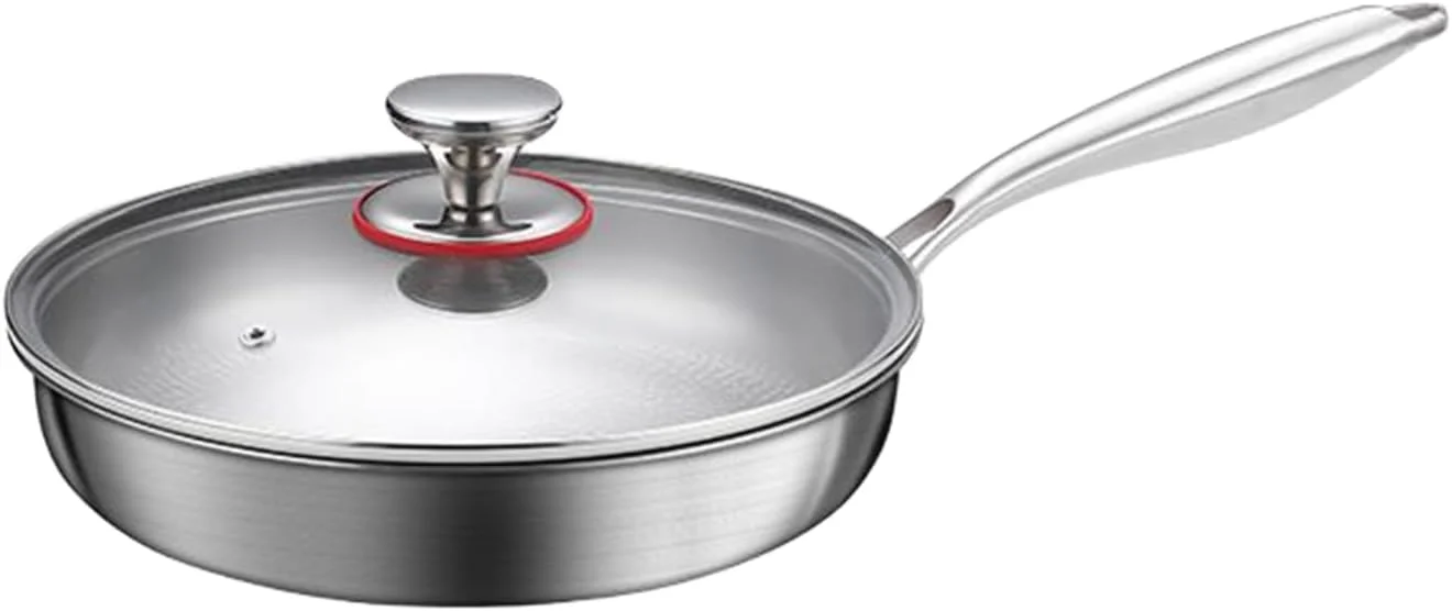 Nonstick Frying Pan,Outdoor Camping Skillet | Nonstick Skillet with Lid for Daily Use Camping Hotel Restaurant Kitchen Apartment