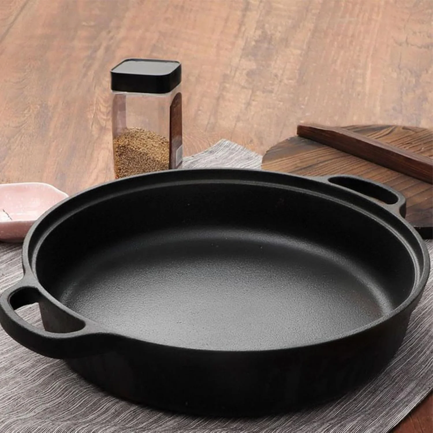 Skillet Nonstick | Non Sticking Pan With Lid for Induction Cookers,Ergonomic Kitchen Tool, Cooking Skillet for Breakfast Pancake Dinner
