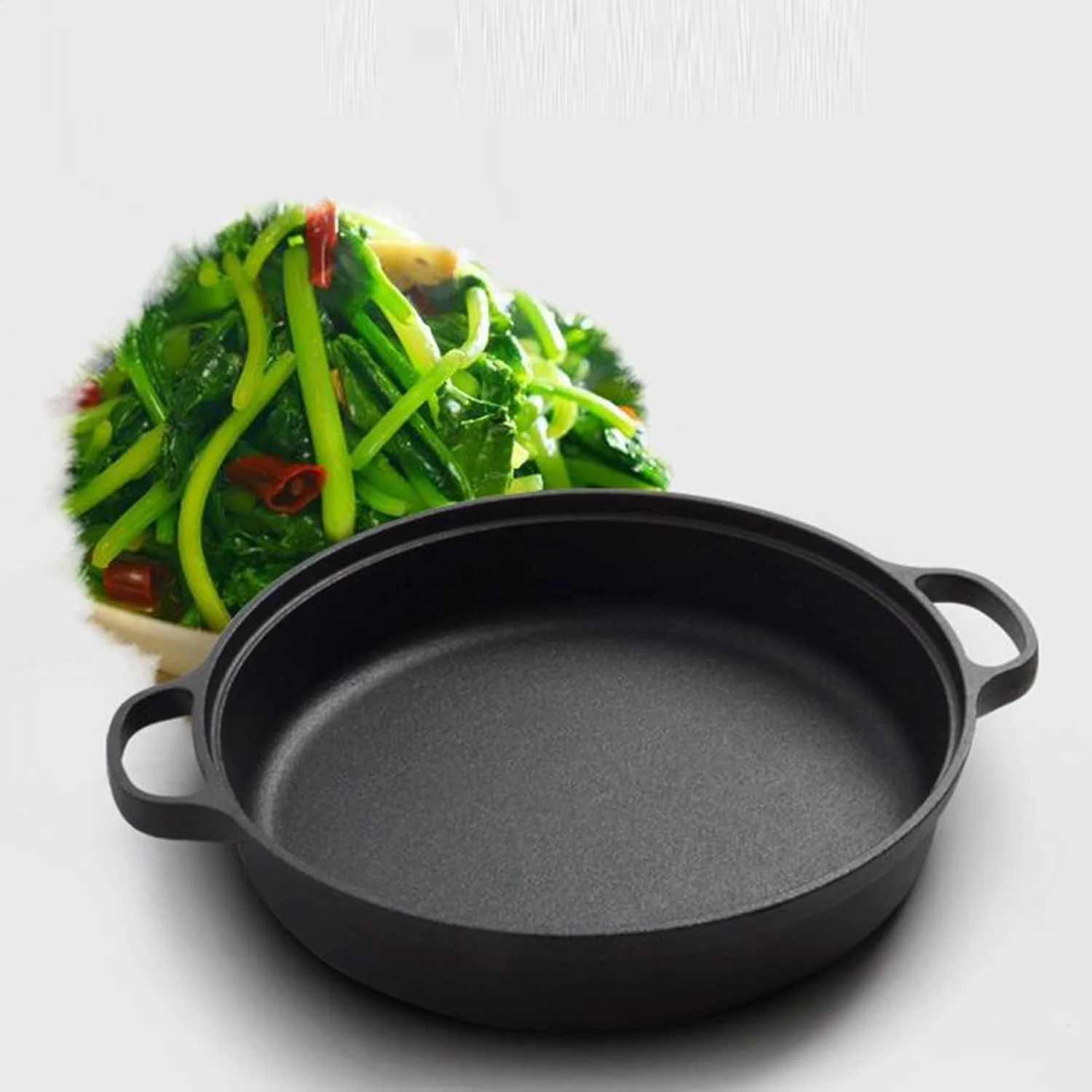 Skillet Nonstick | Non Sticking Pan With Lid for Induction Cookers,Ergonomic Kitchen Tool, Cooking Skillet for Breakfast Pancake Dinner