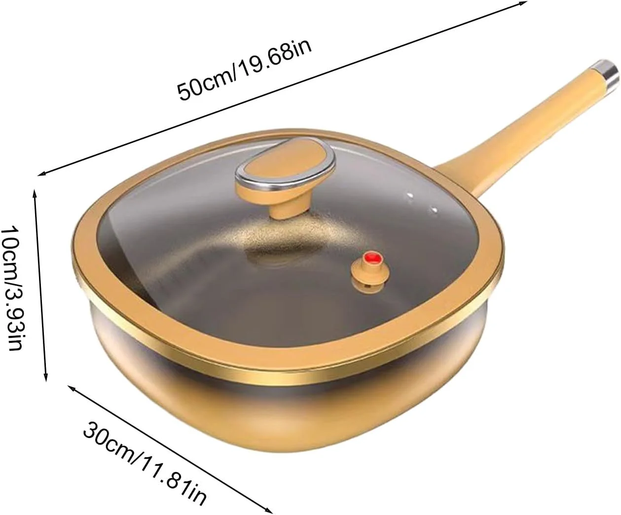 تابه سرخ کردنی | تابه نچسب با درب | تابه آشپزی برای اجاق القایی برقی، خانه، رستوران، آپارتمان، کمپینگ، کباب کردن، پخت و پز
