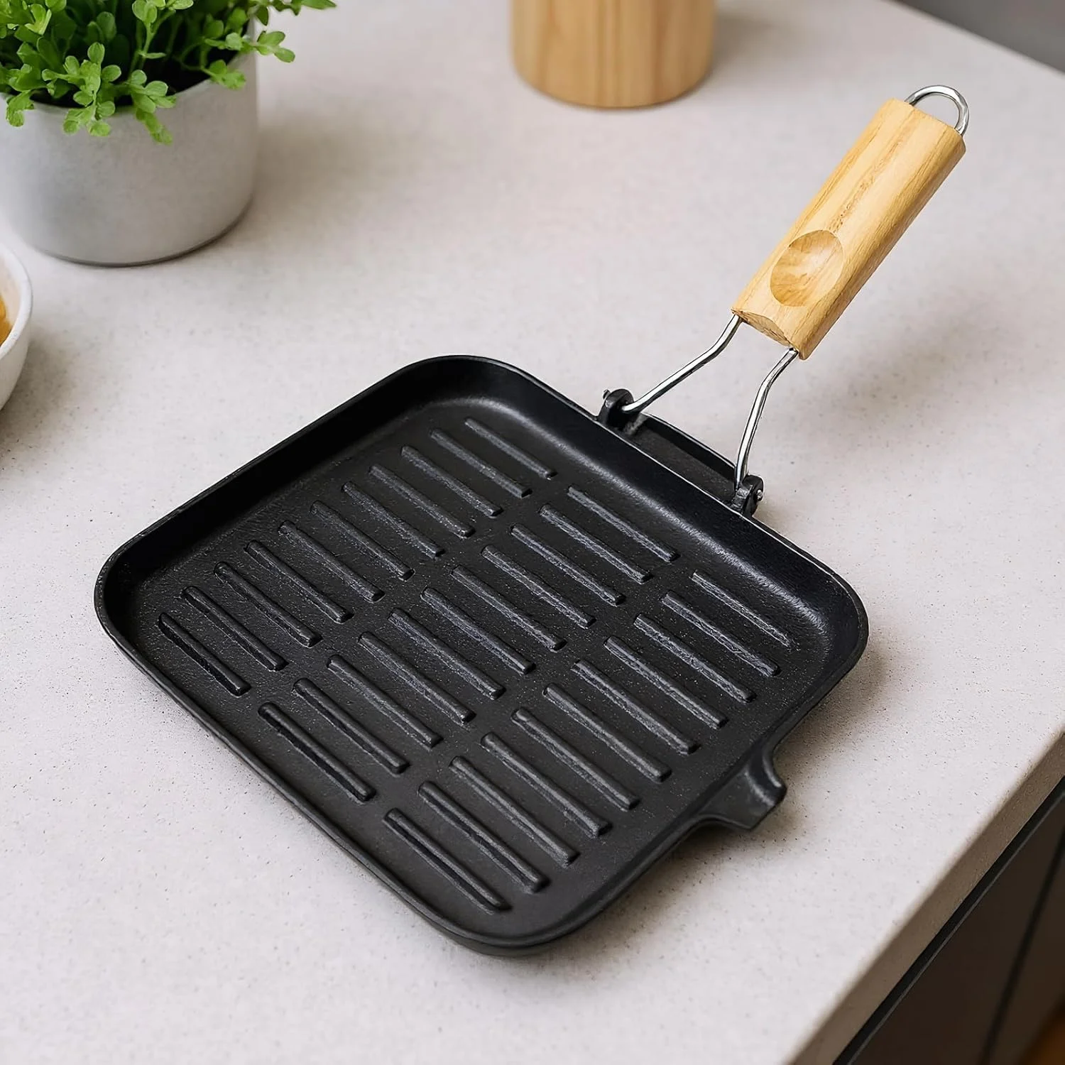 Cast Iron Frying Pan - Griddle Pan for Kitchen,Non Stick Cast Iron Skillet for Baking Cooking Grilling Oven Stove Camping Campfire Outdoor Meal Preparation Cast Iron Frying Pan - Griddle Pan for Kitchen,Non Stick Cast Iron Skillet for Baking Cooking Grilling Oven Stove Camping Campfire Outdoor Meal Preparation