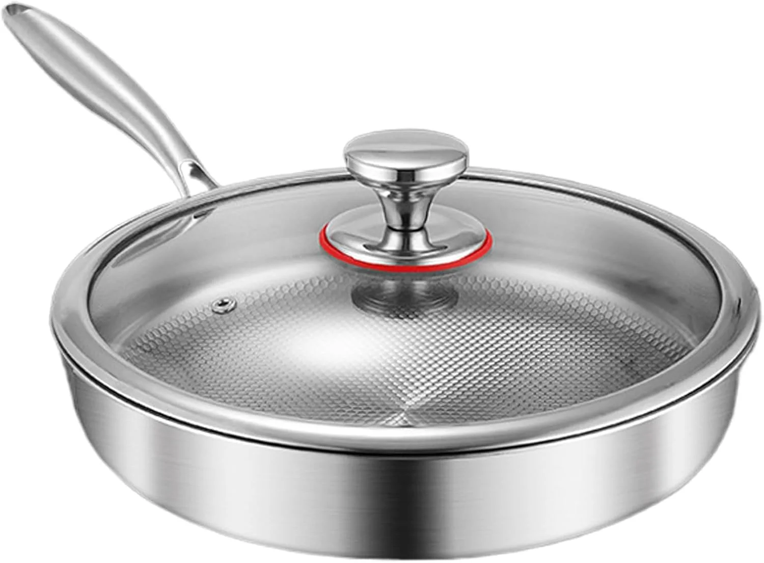 Fry Pan,Nonstick Frying Pan Skillet Titanium Alloy | Cooking Utensils Skillet Pots with Lid for Electric Induction Cooktop Home Kitchen Camping Restaurant