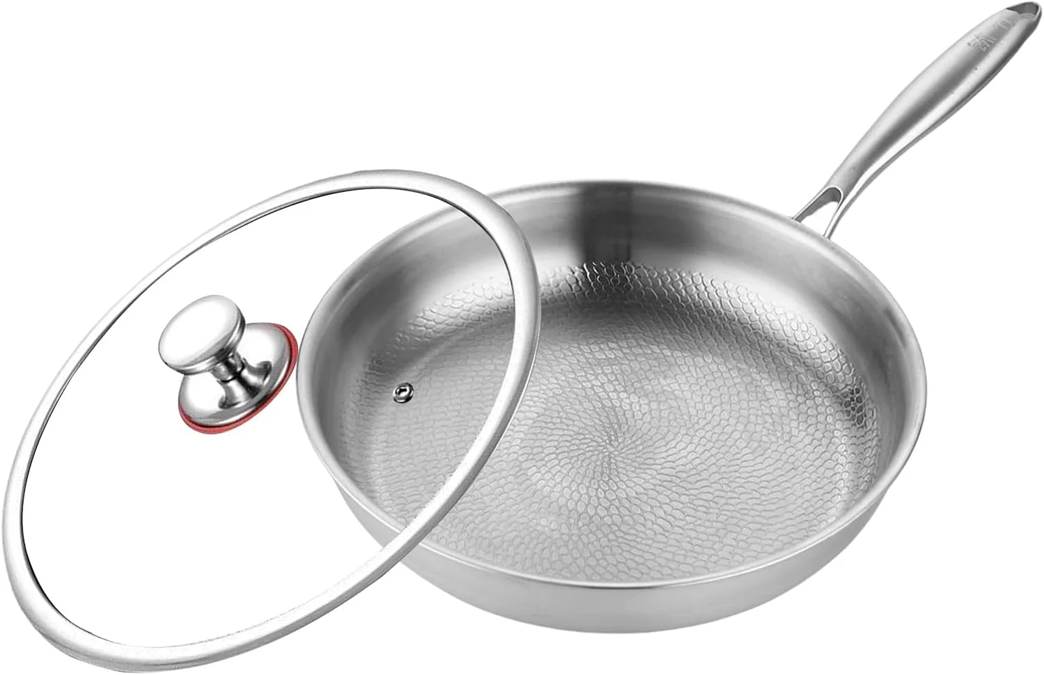 Titanium Hammered Pan,Outdoor Camping Skillet | Nonstick Skillet Griddle Tableware for Daily Use Dorm Apartment Kitchen Restaurant Hotel Camping