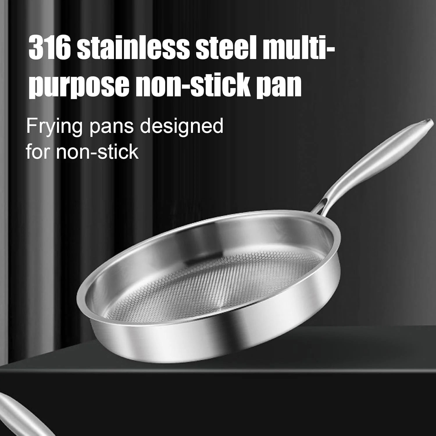 Fry Pan,Nonstick Frying Pan Skillet Titanium Alloy | Cooking Utensils Skillet Pots with Lid for Electric Induction Cooktop Home Kitchen Camping Restaurant