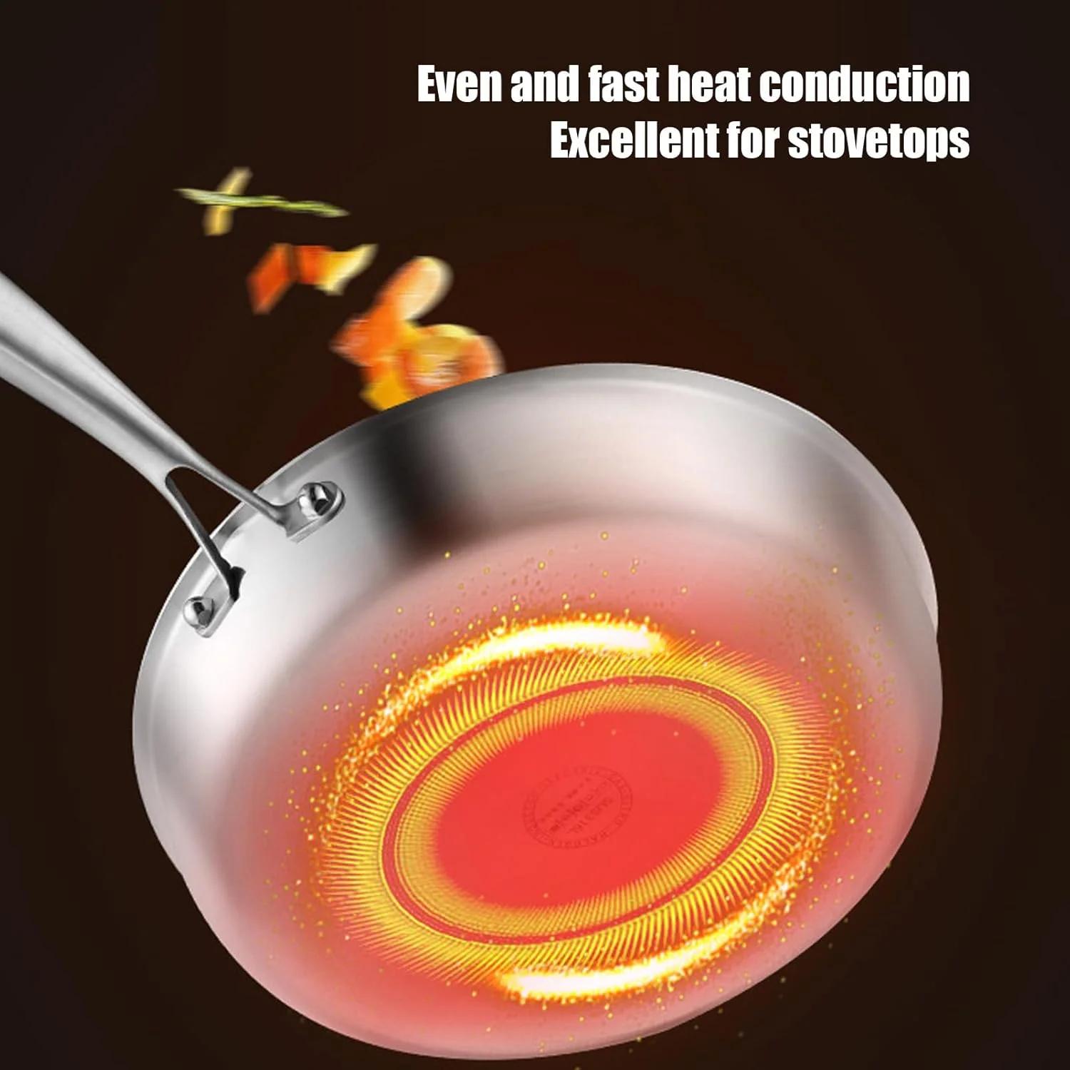 تابه های سرخ کردنی نچسب | تابه نچسب برای پخت و پز - قابلمه تابه ای با درب برای آشپزخانه، مناسب اجاق گازهای القایی، گریل، اجاق گاز، پخت تخم مرغ، املت، پنکیک، آپارتمان و رستوران
