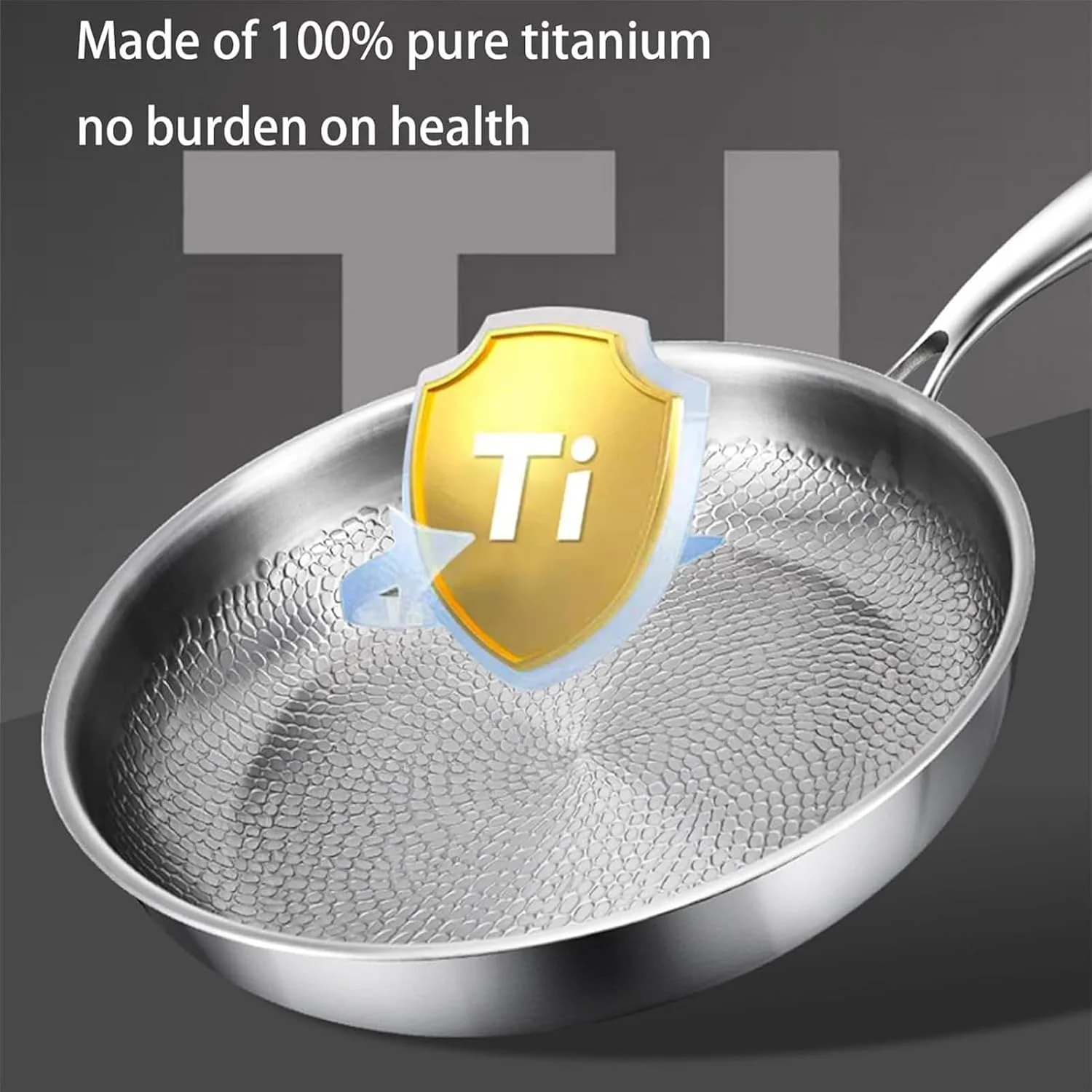 Titanium Hammered Pan,Outdoor Camping Skillet | Nonstick Skillet Griddle Tableware for Daily Use Dorm Apartment Kitchen Restaurant Hotel Camping Titanium Hammered Pan,Outdoor Camping Skillet | Nonstick Skillet Griddle Tableware for Daily Use Dorm Apartment Kitchen Restaurant Hotel Camping