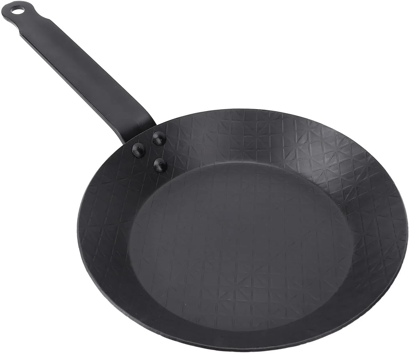 تابه استیک GLOGLOW، تابه چند منظوره قابل حمل و سبک وزن از جنس فولاد کربنی با حرارت یکنواخت، تابه املت نچسب آسان، تابه استیک مناسب برای اجاق گاز و اجاق القایی (S 10x7x4cm)