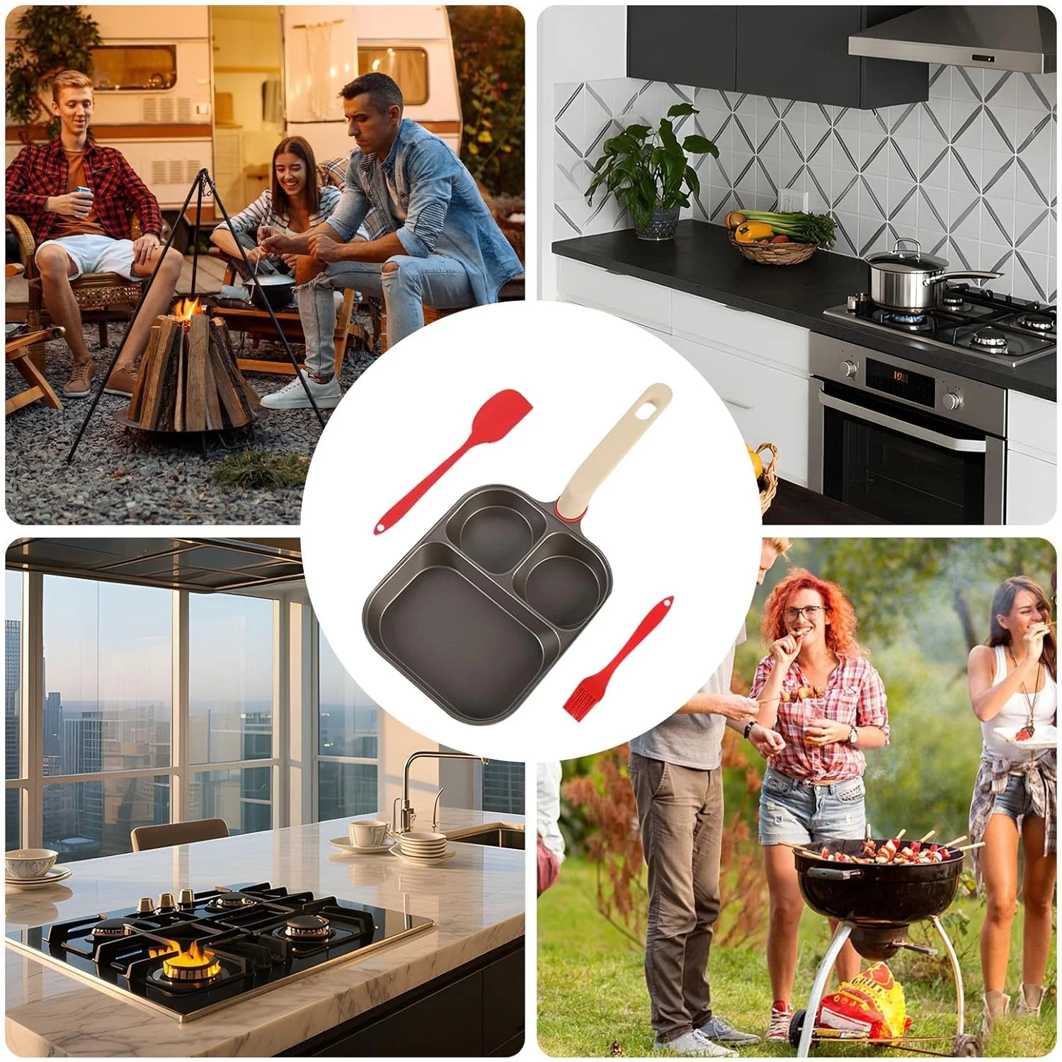 تابه نچسب تخم مرغ، تابه پنکیک صبحانه 3 فنجانی با کاردک و برس روغن | تابه تخم مرغ با دسته ارگونومیک برای پخت پنکیک، تهیه ساندویچ و آماده سازی وعده صبحگاهی مناسب برای سرآشپز و خانه تابه نچسب تخم مرغ، تابه پنکیک صبحانه 3 فنجانی با کاردک و برس روغن | تابه تخم مرغ با دسته ارگونومیک برای پخت پنکیک، تهیه ساندویچ و آماده سازی وعده صبحگاهی مناسب برای سرآشپز و خانه