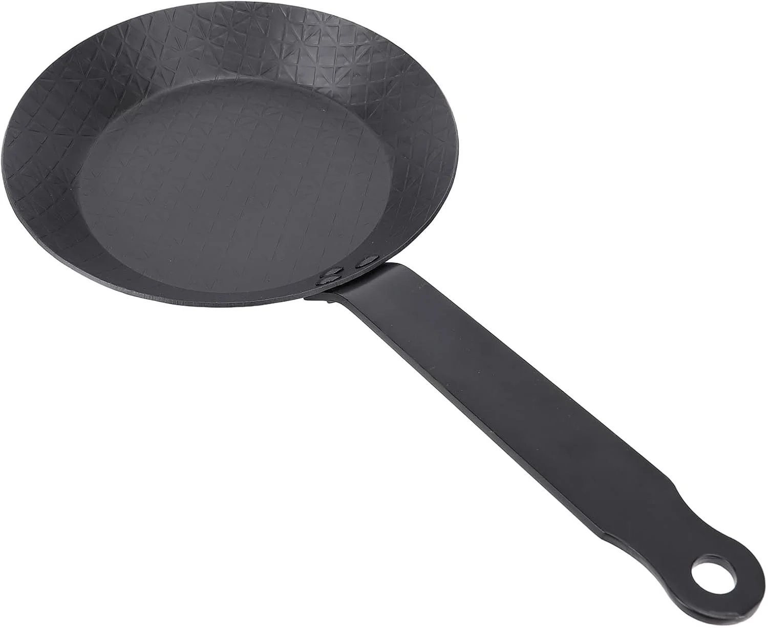 تابه استیک GLOGLOW، تابه چند منظوره قابل حمل و سبک وزن از جنس فولاد کربنی با حرارت یکنواخت، تابه املت نچسب آسان، تابه استیک مناسب برای اجاق گاز و اجاق القایی (S 10x7x4cm)