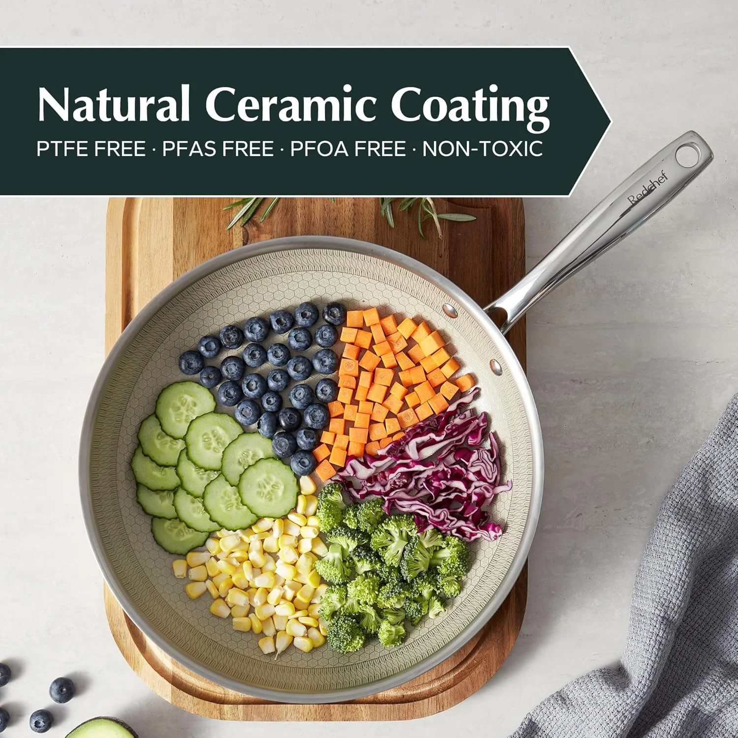 ست ماهیتابه نچسب هیبریدی Redchef، سایز 24 و 28 سانتی متر، مجموعه 2 عددی، ماهیتابه سرامیکی استیل سه لایه با دسته خنک، غیر سمی، قابل شستشو در ماشین ظرفشویی، سازگار با تمام اجاق گازها (بژ) ست ماهیتابه نچسب هیبریدی Redchef، سایز 24 و 28 سانتی متر، مجموعه 2 عددی، ماهیتابه سرامیکی استیل سه لایه با دسته خنک، غیر سمی، قابل شستشو در ماشین ظرفشویی، سازگار با تمام اجاق گازها (بژ)