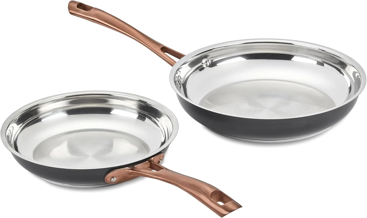 ست تابه دو تکه مشکی مات Cuisinart Elegance، شامل تابه های 8 و 10 اینچی