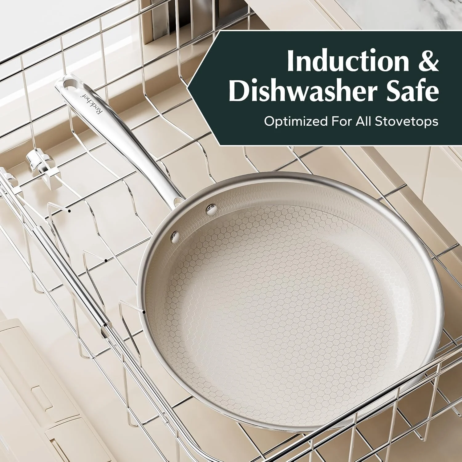 ست ماهیتابه نچسب هیبریدی Redchef، سایز 24 و 28 سانتی متر، مجموعه 2 عددی، ماهیتابه سرامیکی استیل سه لایه با دسته خنک، غیر سمی، قابل شستشو در ماشین ظرفشویی، سازگار با تمام اجاق گازها (بژ) ست ماهیتابه نچسب هیبریدی Redchef، سایز 24 و 28 سانتی متر، مجموعه 2 عددی، ماهیتابه سرامیکی استیل سه لایه با دسته خنک، غیر سمی، قابل شستشو در ماشین ظرفشویی، سازگار با تمام اجاق گازها (بژ)