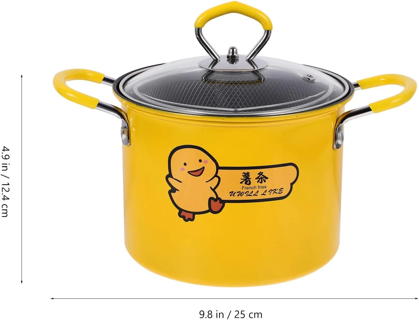 ست سرخ کن COLLBATH شامل 1 عدد سرخ کن با صافی، تابه گریل، تابه نچسب، ووک، تابه تخت، سبد سرخ کردنی، قابلمه سرخ کردنی آشپزخانه، قابلمه استیل، اجاق گاز القایی، شیشه خانگی