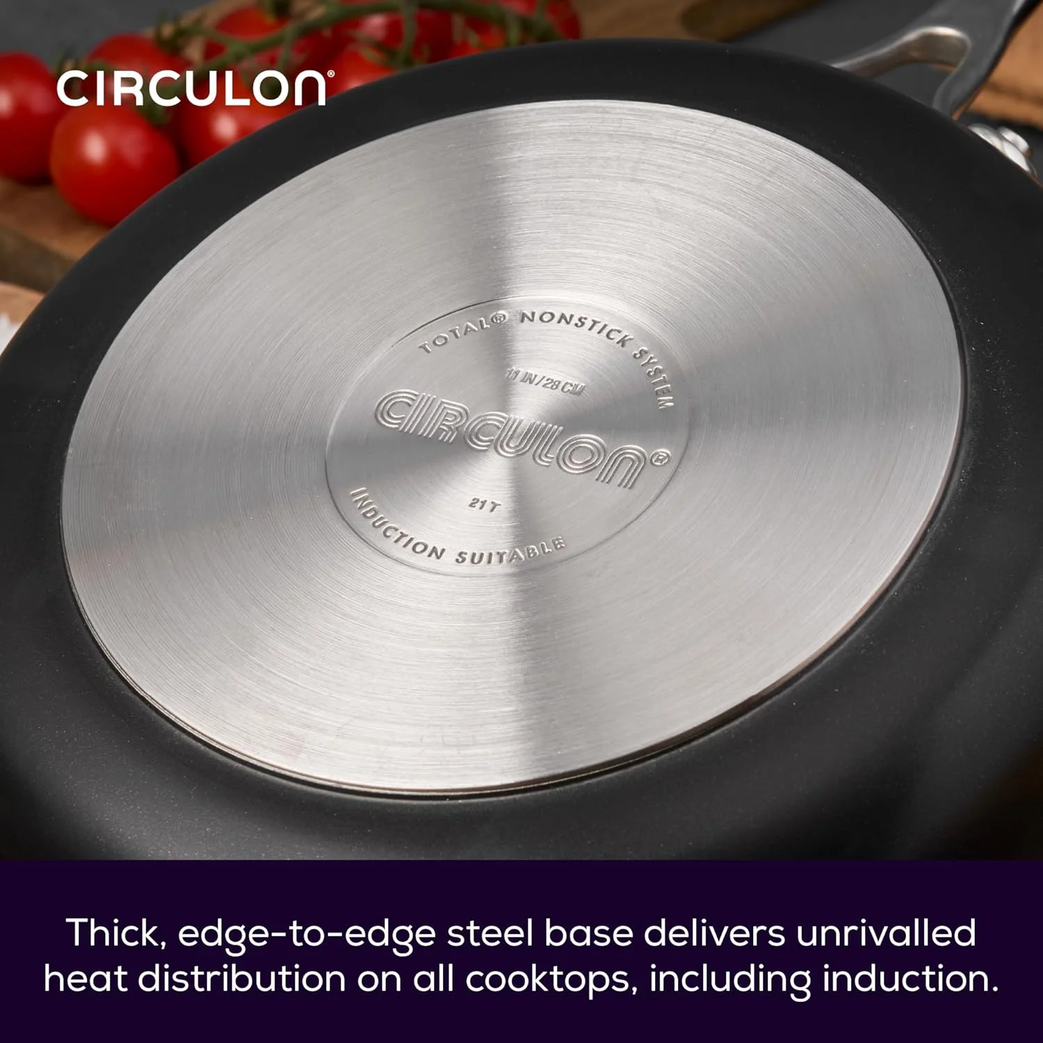 Circulon Style Hard Anodised Skillet, 25cm
