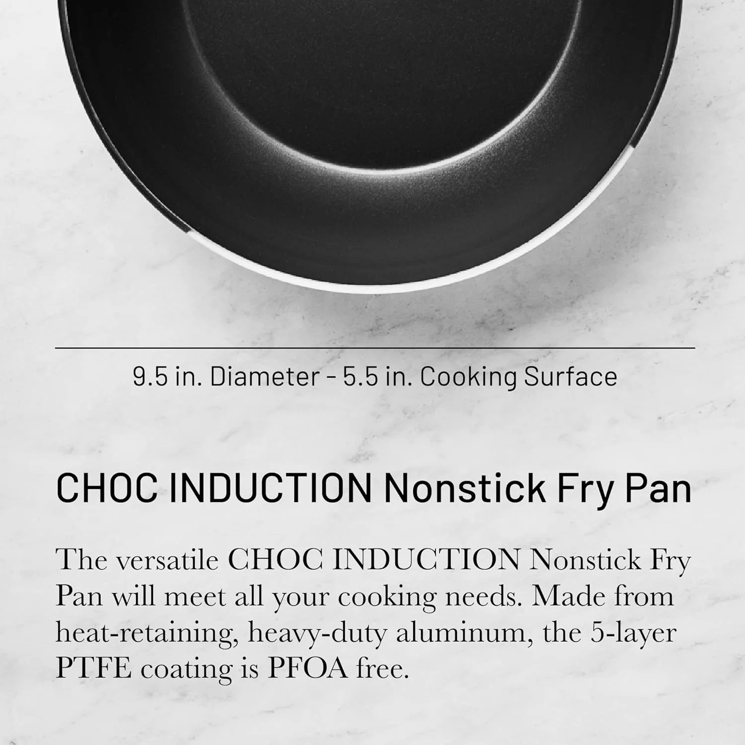 De Buyer - Choc Resto - 5-Layered Round Induction Frying Pan, 24 cm