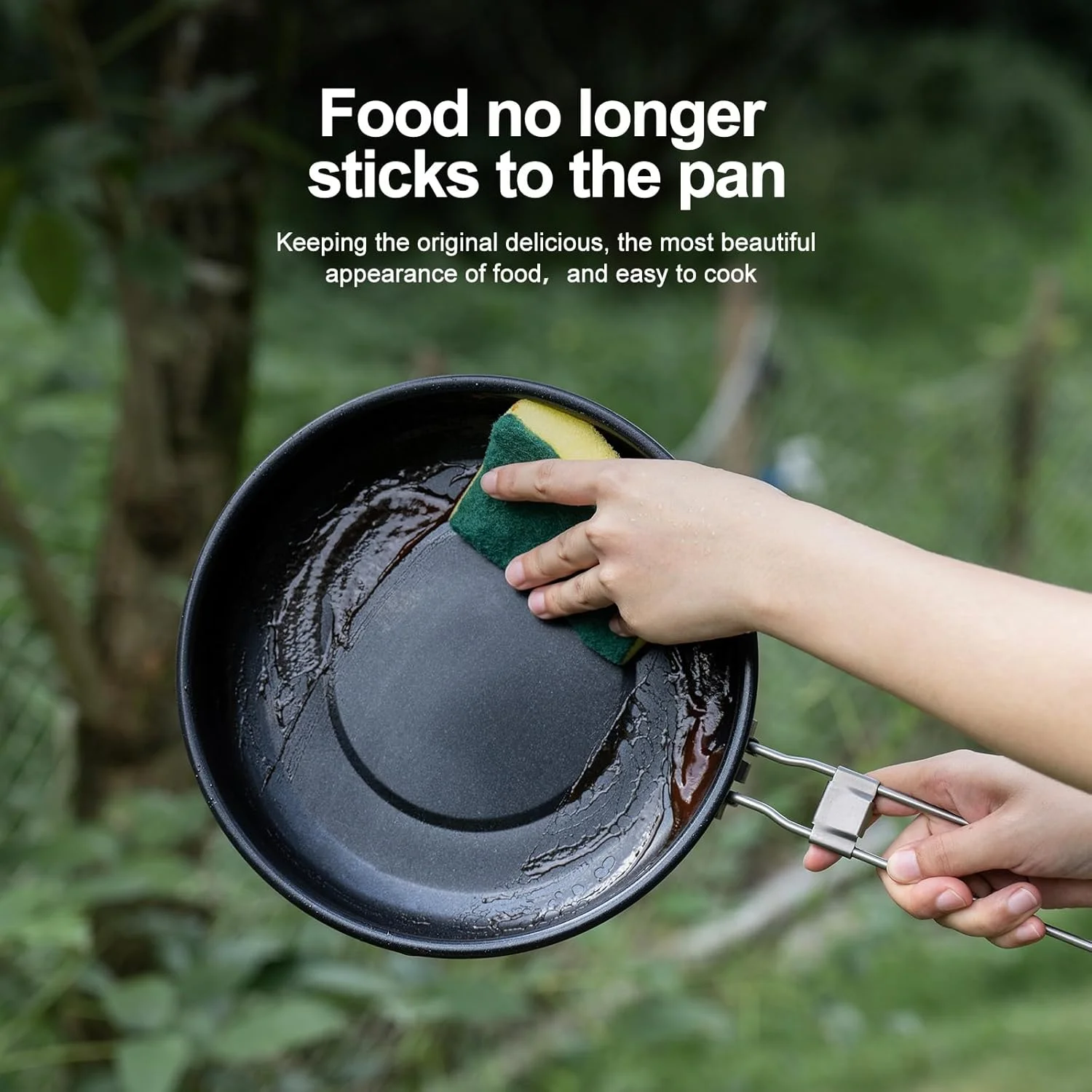 Boundless Voyage 1L Titanium Nonstick Camping Frying Pan for Gas Stove Ultralight Camp Cookware Skillet Pan for Cooking Egg Steak, Dishwasher Safe 7.4in-Ti2069C Boundless Voyage 1L Titanium Nonstick Camping Frying Pan for Gas Stove Ultralight Camp Cookware Skillet Pan for Cooking Egg Steak, Dishwasher Safe 7.4in-Ti2069C