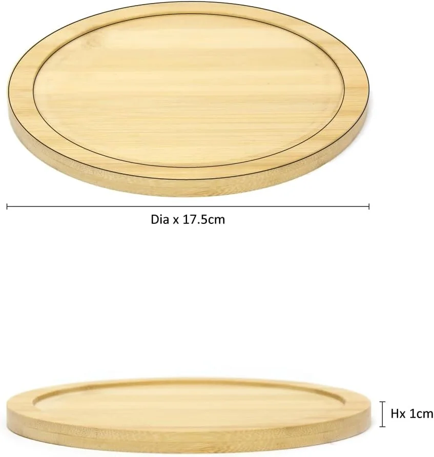 تابه گرد چدنی کوچک BLACKSTONE با صفحه چوبی، 18 سانتی متر - ایده آل برای تفت دادن، گریل کردن و سرو غذا مدل BC14156