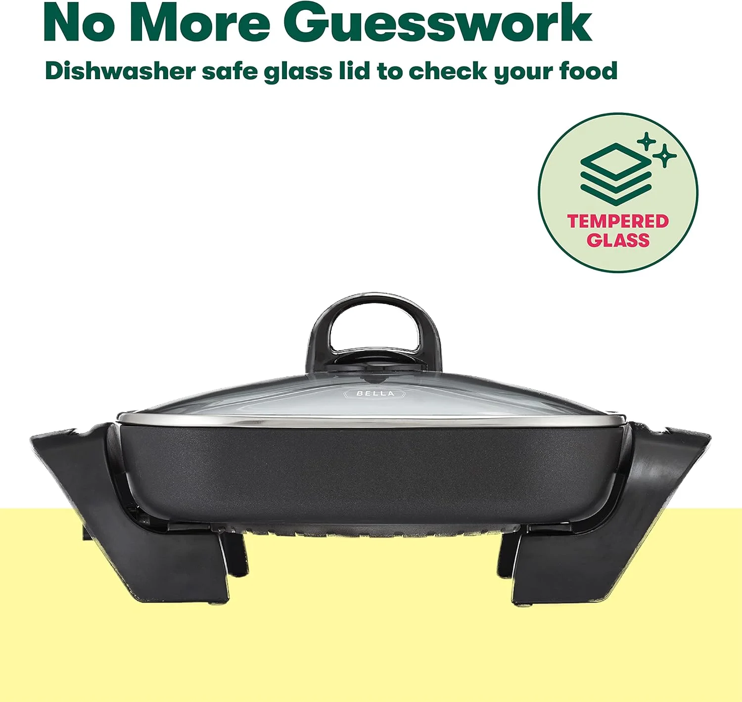 تابه برقی 30 در 30 سانتی متری BELLA با پوشش نچسب و فاقد BPA تابه برقی 30 در 30 سانتی متری BELLA با پوشش نچسب و فاقد BPA