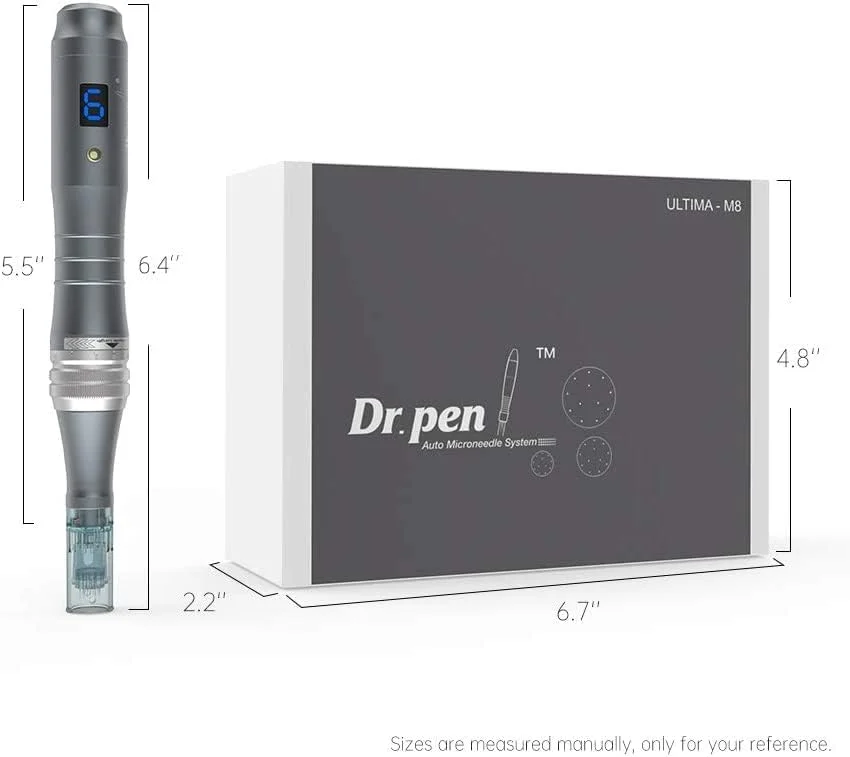 کیت میکرونیدلینگ بی سیم دکتر پن مدل M8 برای جای زخم آکنه، رشد مو و لکه های تیره، 6 سرعته با باتری داخلی و ده کارتریج 36 پین