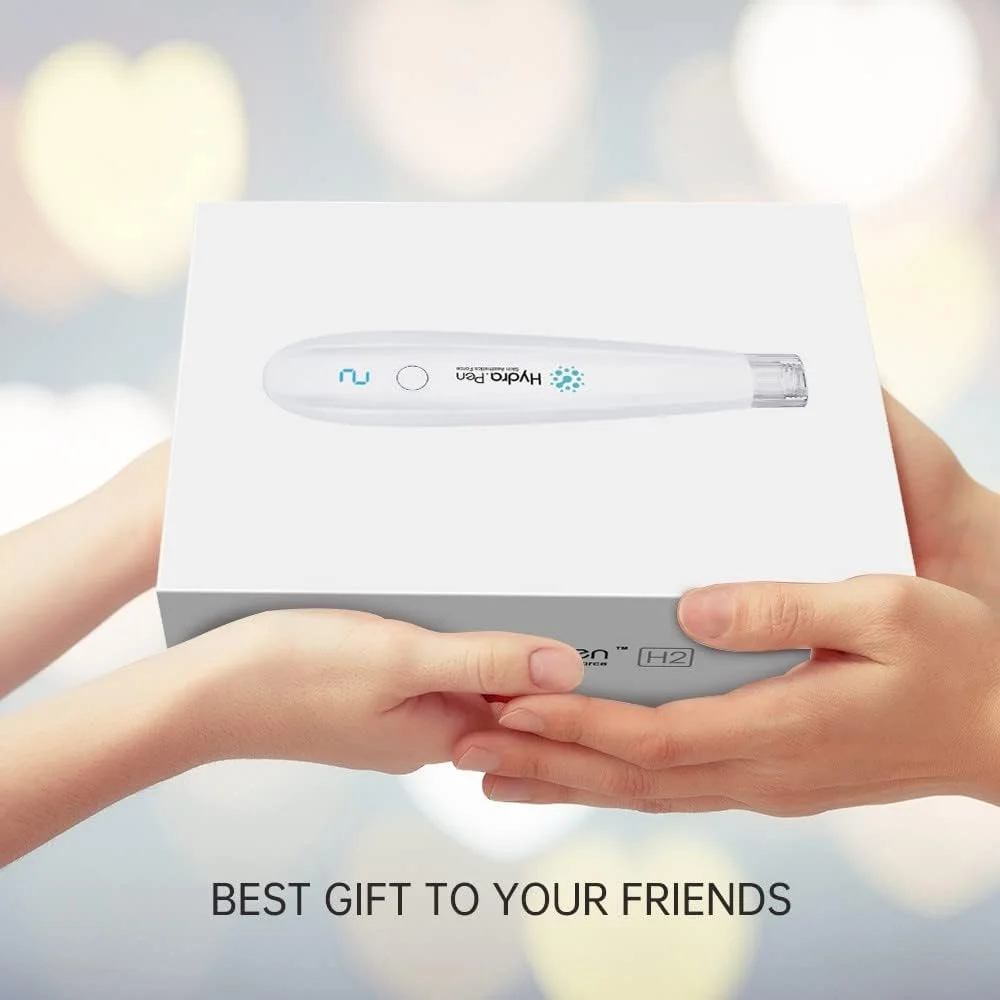 قلم میکرونیدلینگ دکتر پن هیدرا H2 - اپلیکاتور سرم اتوماتیک برای صورت و بدن - ابزار شگفت انگیز مراقبت از پوست برای استفاده در منزل - 5 کارتریج (3 عدد 12 پین 0.25 میلی متر + 2 عدد نانو گرد 0.15 میلی متر)