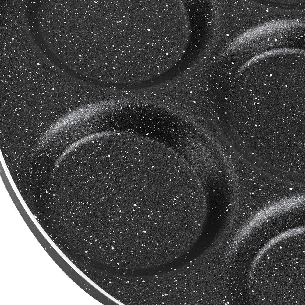 تابه 7 سوراخه آمونیدا، تابه پخت تخم مرغ و پنکیک، ظروف پخت و پز با پوشش نچسب، مناسب برای آشپزخانه های منزل، هتل و رستوران