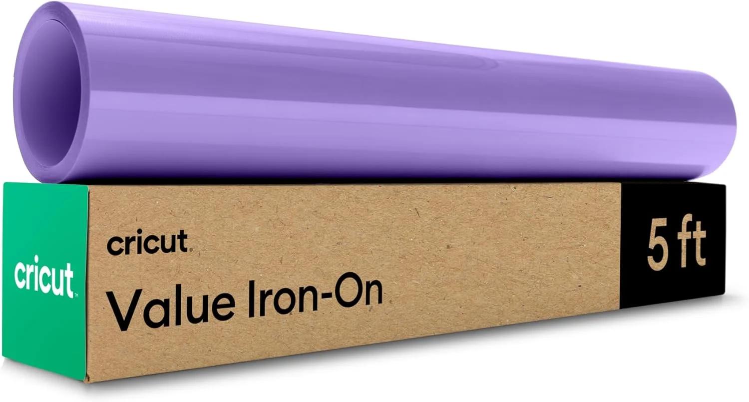 رول وینیل حرارتی Cricut® Value Iron-On، یاسی (30.5 سانتی متر × 1.5 متر) - وینیل انتقال حرارت HTV