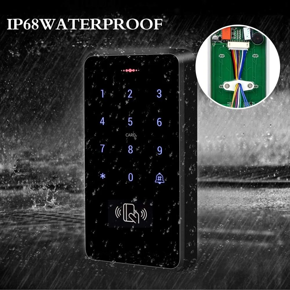 کیت سیستم کنترل دسترسی درب کارتی RFID ضد آب KDL IP68، صفحه کلید مناسب استفاده در فضای باز، ترانسفورماتور منبع تغذیه DC12V، قفل مغناطیسی با نیروی نگهداری 180 کیلوگرم / 350 پوند به همراه دکمه خروج، جاسوئیچی کارتی 125 کیلوهرتز کیت سیستم کنترل دسترسی درب کارتی RFID ضد آب KDL IP68، صفحه کلید مناسب استفاده در فضای باز، ترانسفورماتور منبع تغذیه DC12V، قفل مغناطیسی با نیروی نگهداری 180 کیلوگرم / 350 پوند به همراه دکمه خروج، جاسوئیچی کارتی 125 کیلوهرتز