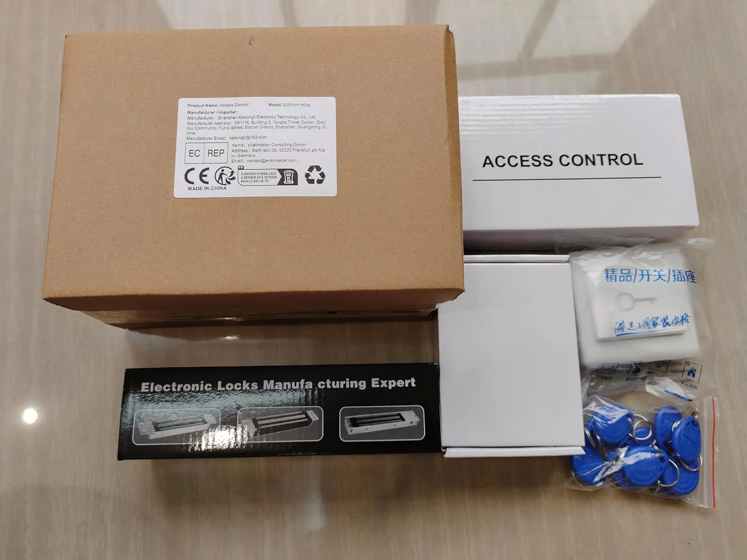 کیت سیستم کنترل دسترسی درب کارتی RFID ضد آب KDL IP68، صفحه کلید مناسب استفاده در فضای باز، ترانسفورماتور منبع تغذیه DC12V، قفل مغناطیسی با نیروی نگهداری 180 کیلوگرم / 350 پوند به همراه دکمه خروج، جاسوئیچی کارتی 125 کیلوهرتز کیت سیستم کنترل دسترسی درب کارتی RFID ضد آب KDL IP68، صفحه کلید مناسب استفاده در فضای باز، ترانسفورماتور منبع تغذیه DC12V، قفل مغناطیسی با نیروی نگهداری 180 کیلوگرم / 350 پوند به همراه دکمه خروج، جاسوئیچی کارتی 125 کیلوهرتز