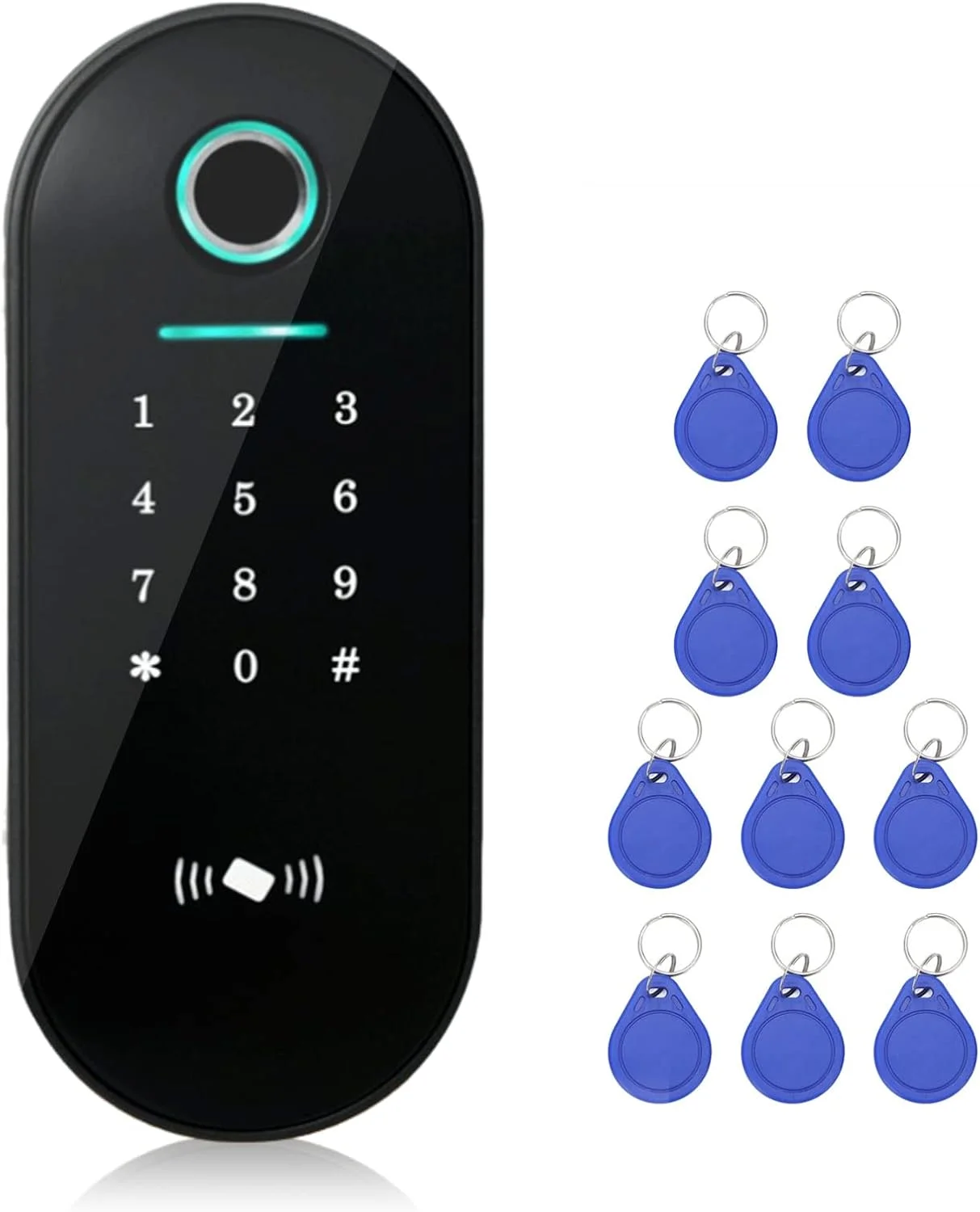 سیستم کنترل دسترسی درب ضد آب 13.56 مگاهرتز کارت IC اثر انگشت رمز عبور صفحه کلید ورودی درب برای خانه، دفتر، کنترلر دسترسی امنیتی