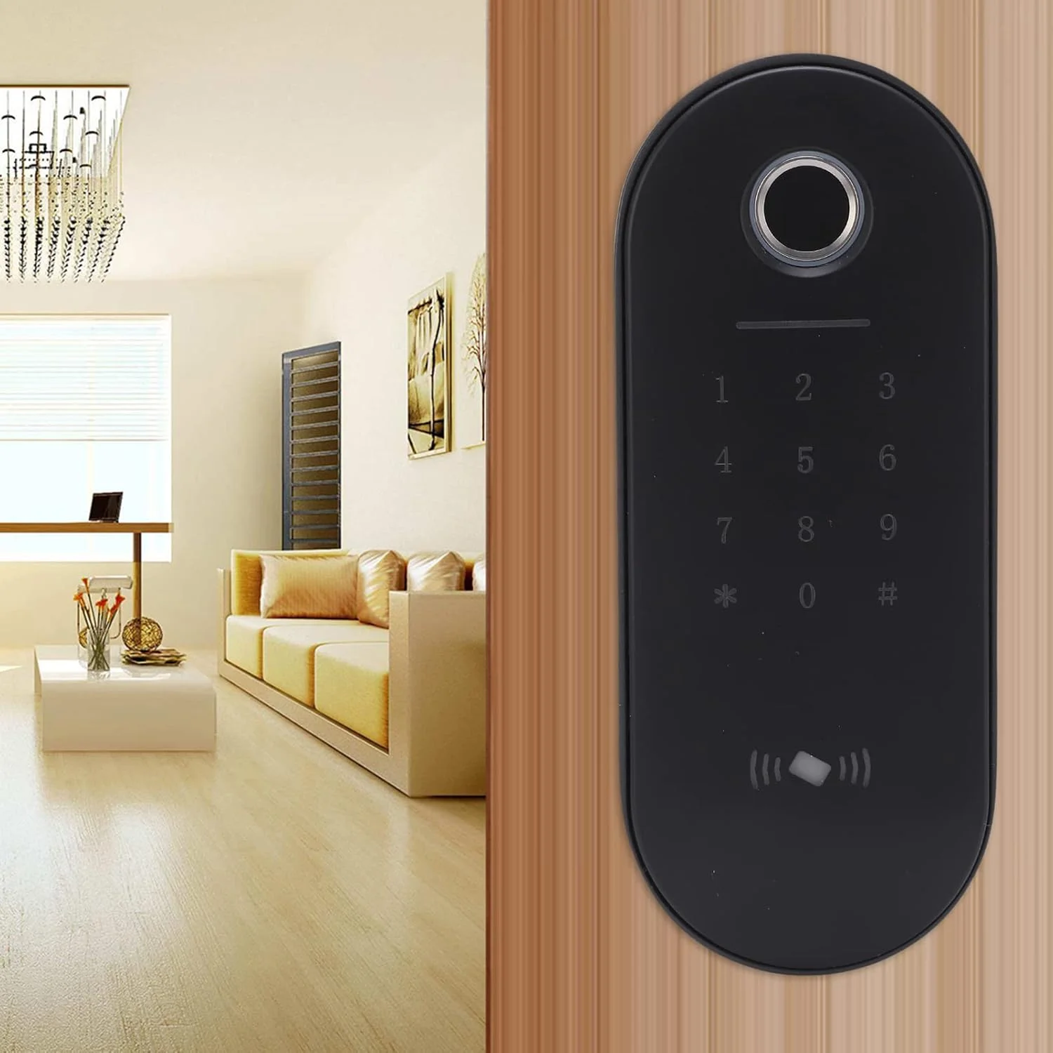 سیستم کنترل دسترسی درب ضد آب 13.56 مگاهرتز کارت IC اثر انگشت رمز عبور صفحه کلید ورودی درب برای خانه، دفتر، کنترلر دسترسی امنیتی