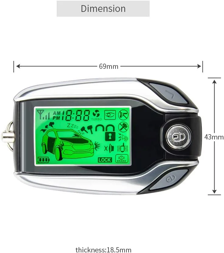 سیستم دزدگیر دو طرفه خودرو EASYGUARD مدل EC204 با ورود بدون کلید غیرفعال PKE، نمایشگر پیجر LCD قابل شارژ و هشدار شوک DC12V سیستم دزدگیر دو طرفه خودرو EASYGUARD مدل EC204 با ورود بدون کلید غیرفعال PKE، نمایشگر پیجر LCD قابل شارژ و هشدار شوک DC12V