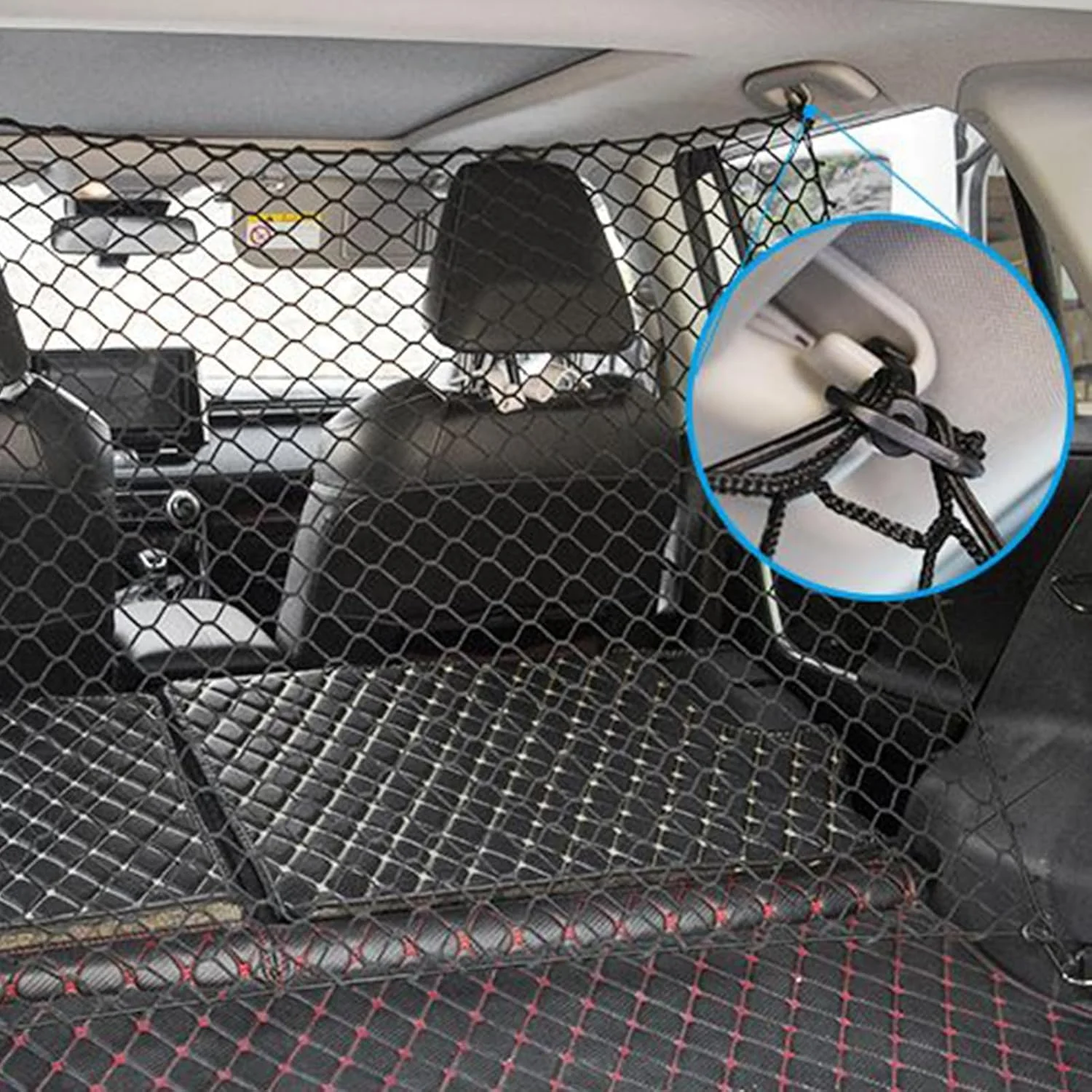 محافظ حیوانات خانگی برای خودرو | توری ایمنی صندلی عقب، لوازم جانبی خودرو | توری محافظ سگ قسمت بار - مناسب برای کامیون، شاسی بلند، RV، سدان، قسمت بار صندوق عقب، صندلی عقب، مسافرت جاده ای، لوازم ضروری راننده