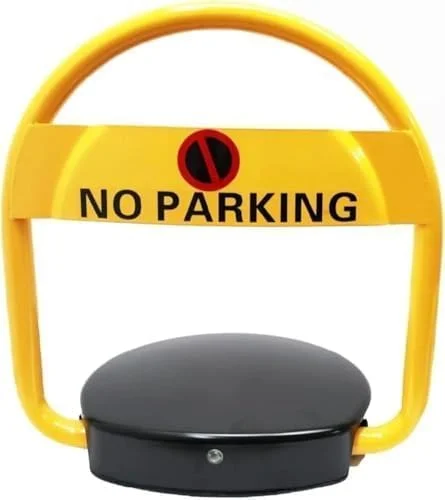 قفل فضای پارک با کنترل از راه دور، طراحی قفل دوبل، مانع امنیتی قوس استوانه ای، زرد