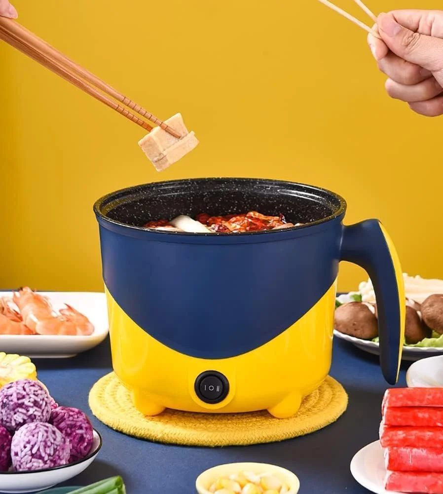 دیگ برقی داغ DUBKART، دیگ برقی 1.8 لیتری، مینی دیگ خورشتی برقی با بخارپز و محافظت در برابر گرمای بیش از حد، ایده آل برای خورشت، سوپ، دیگ های داغ و نودل برای یک نفر (آبی) دیگ برقی داغ DUBKART، دیگ برقی 1.8 لیتری، مینی دیگ خورشتی برقی با بخارپز و محافظت در برابر گرمای بیش از حد، ایده آل برای خورشت، سوپ، دیگ های داغ و نودل برای یک نفر (آبی)