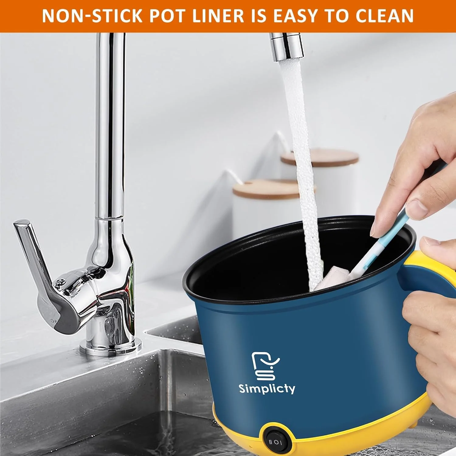 دیگ برقی 1.8 لیتری، پلوپز برقی چند منظوره برای شابو، با قفسه بخارپز، دیگ نچسب 2 سرعته برای پخت سریع نودل، سرخ کردن، سوپ و فرنی مناسب برای خوابگاه و اداره دیگ برقی 1.8 لیتری، پلوپز برقی چند منظوره برای شابو، با قفسه بخارپز، دیگ نچسب 2 سرعته برای پخت سریع نودل، سرخ کردن، سوپ و فرنی مناسب برای خوابگاه و اداره